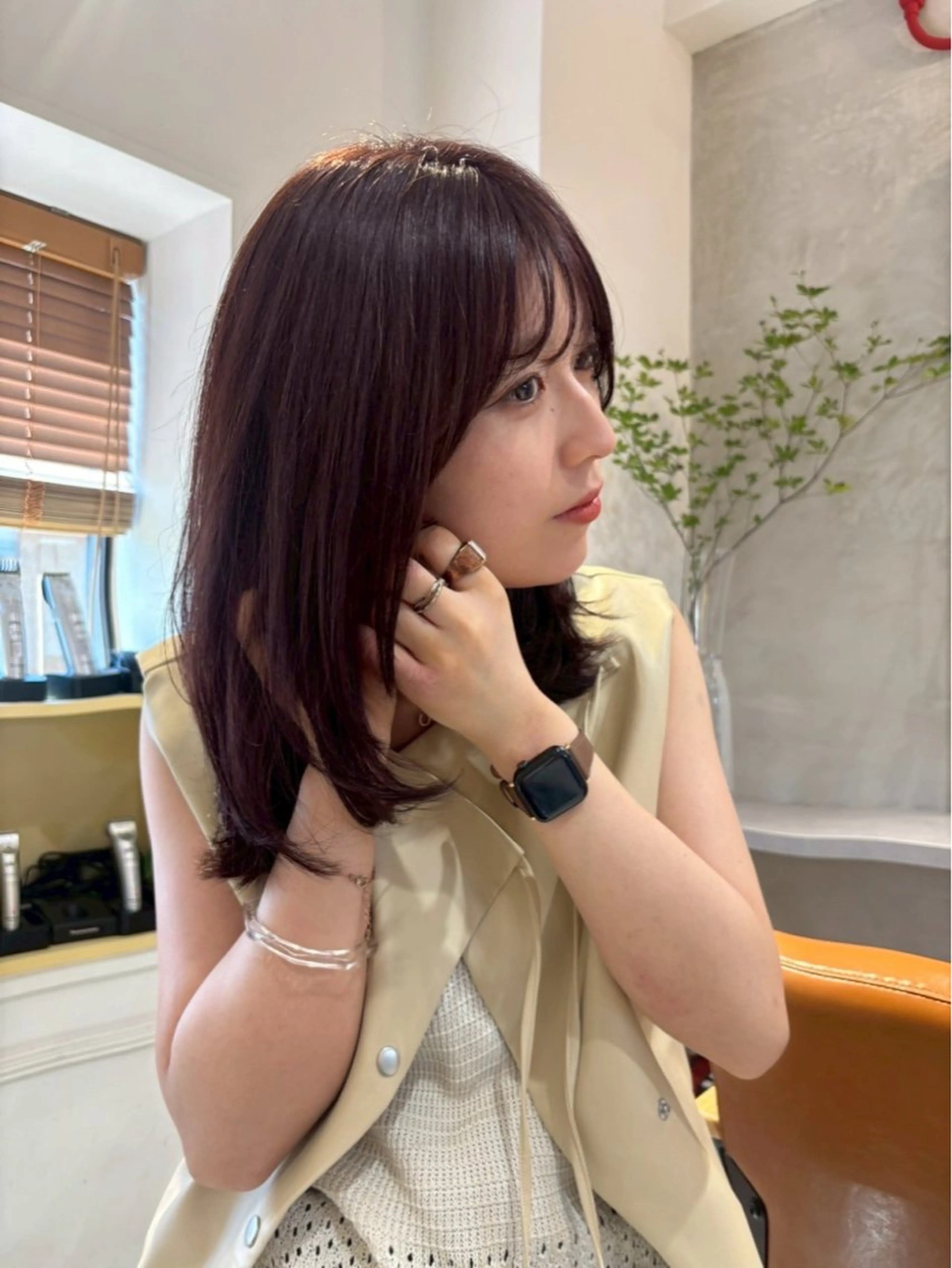 カラー ヘアカラー トリートメント 透け感color 🫧ruko🌿銀座のヘアスタイル
