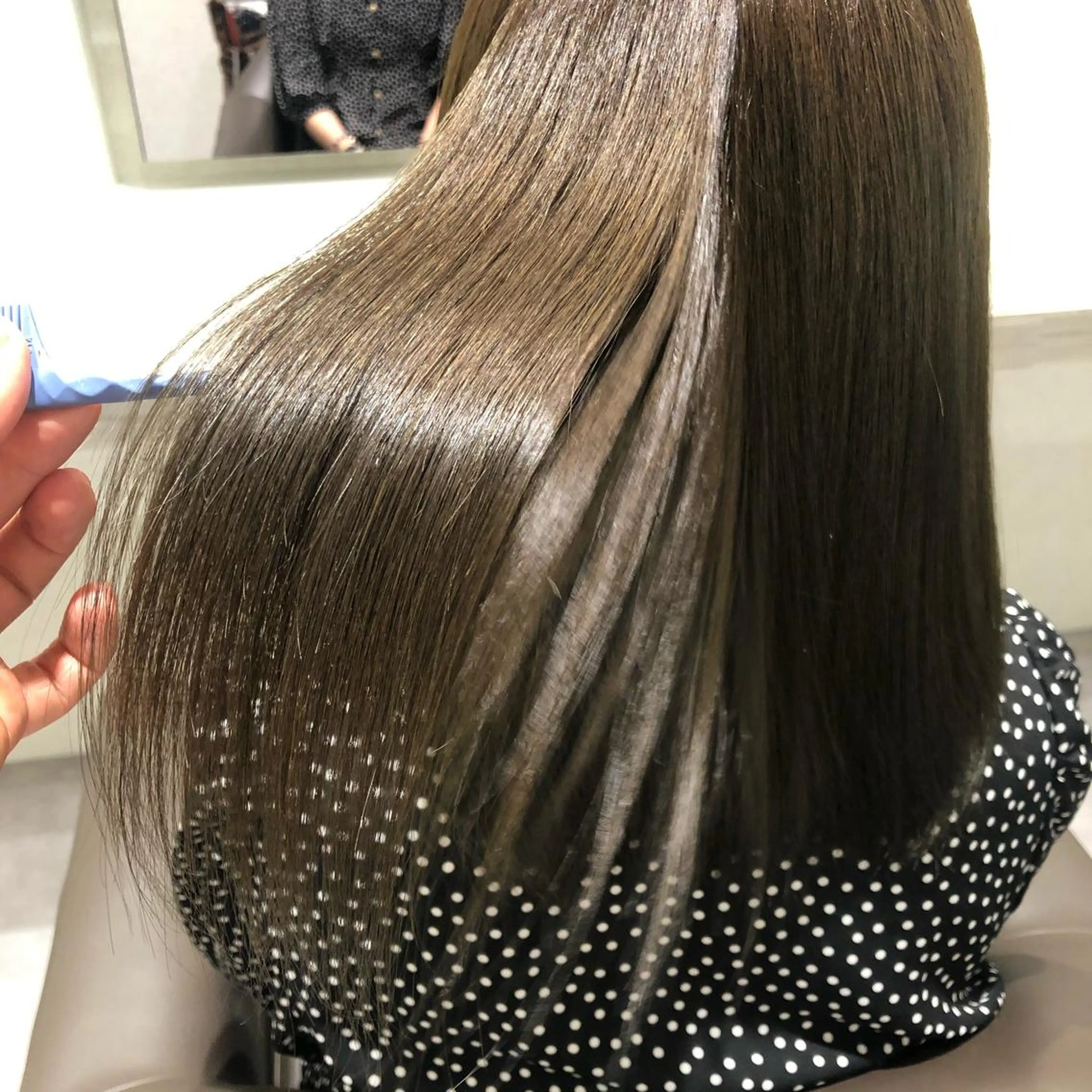 ロング ムトウセイマ/艶髪 /艶ケアWブリーチのヘアスタイル