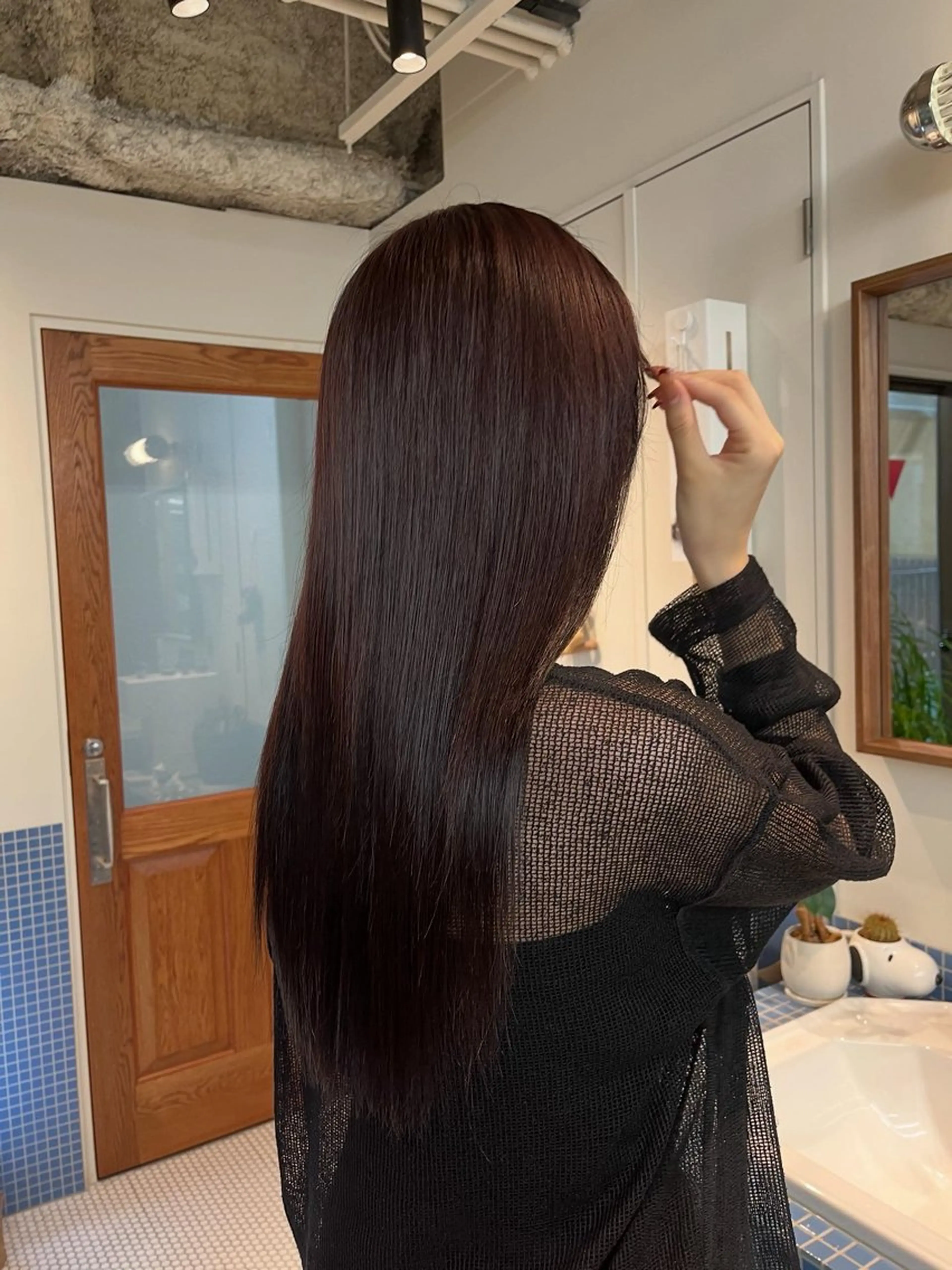 ロング ヘアカラー トリートメント ヘアセット 艶髪/暖色カラー/ ◎RUKI.のヘアスタイル