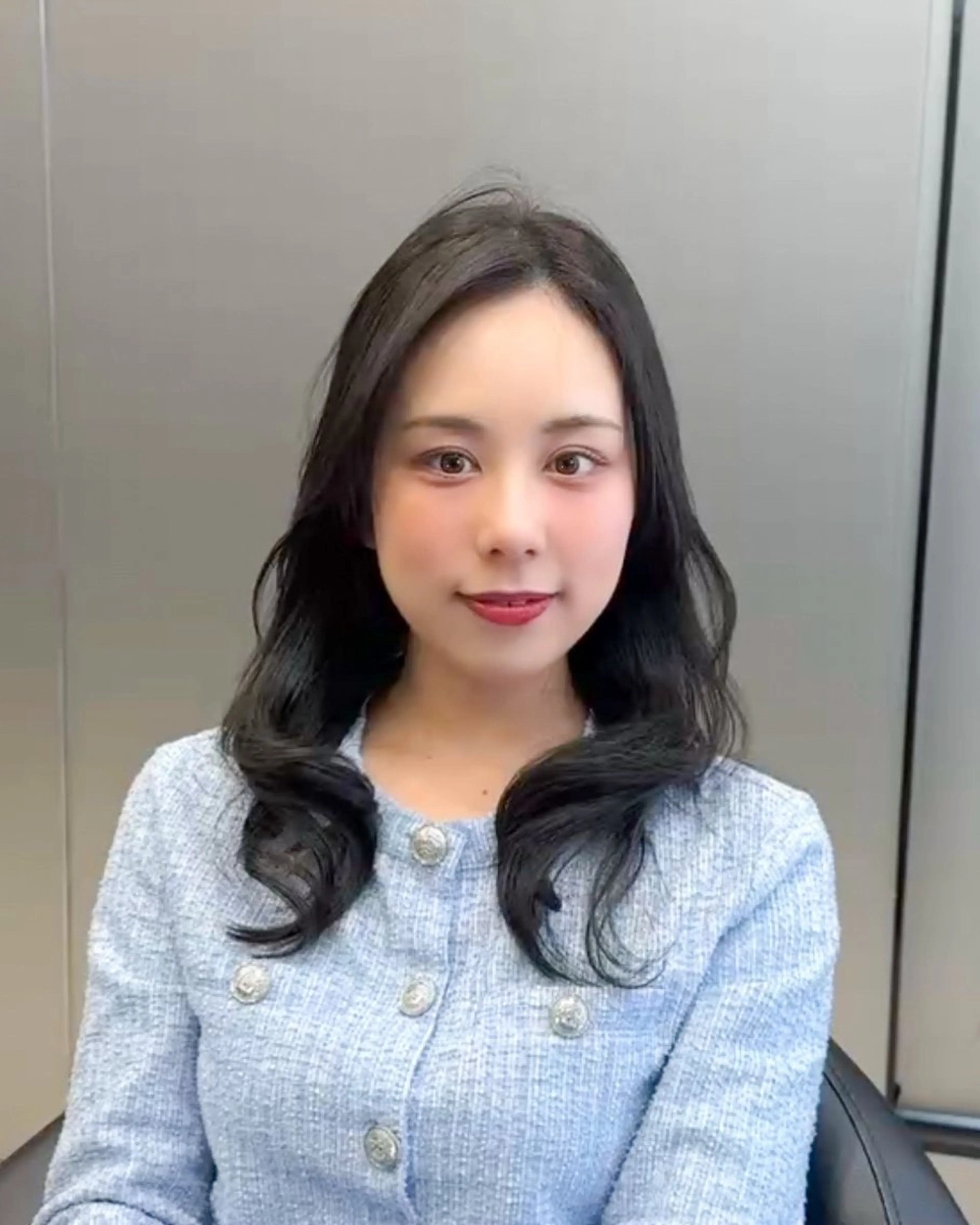 ミディアム 韓国風ヘア レイヤーカット HARUKI MINATO JAPAN福岡所属・モテ髪レイヤー /韓国ヘアNOBUのヘアスタイル