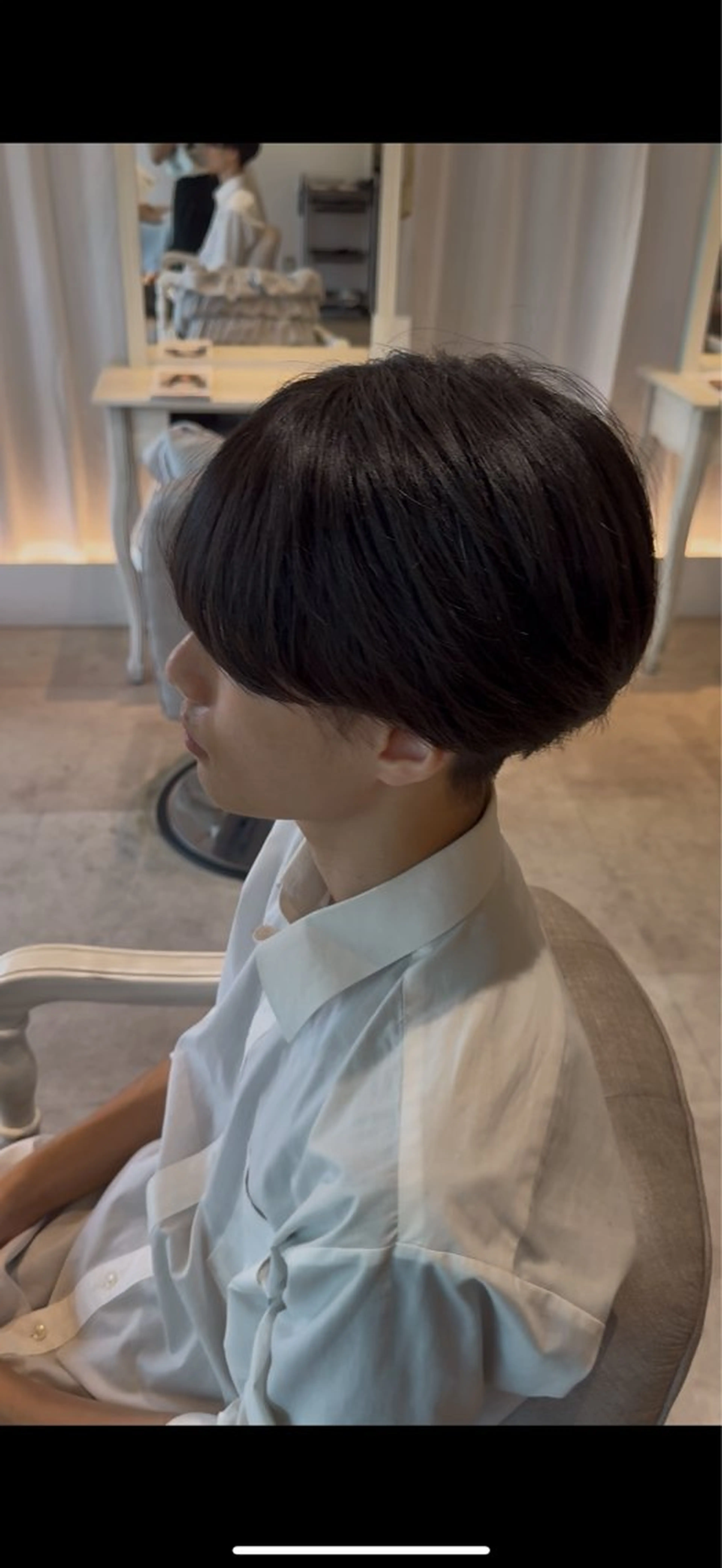 メンズカット＋縮毛矯正（モデル）の写真