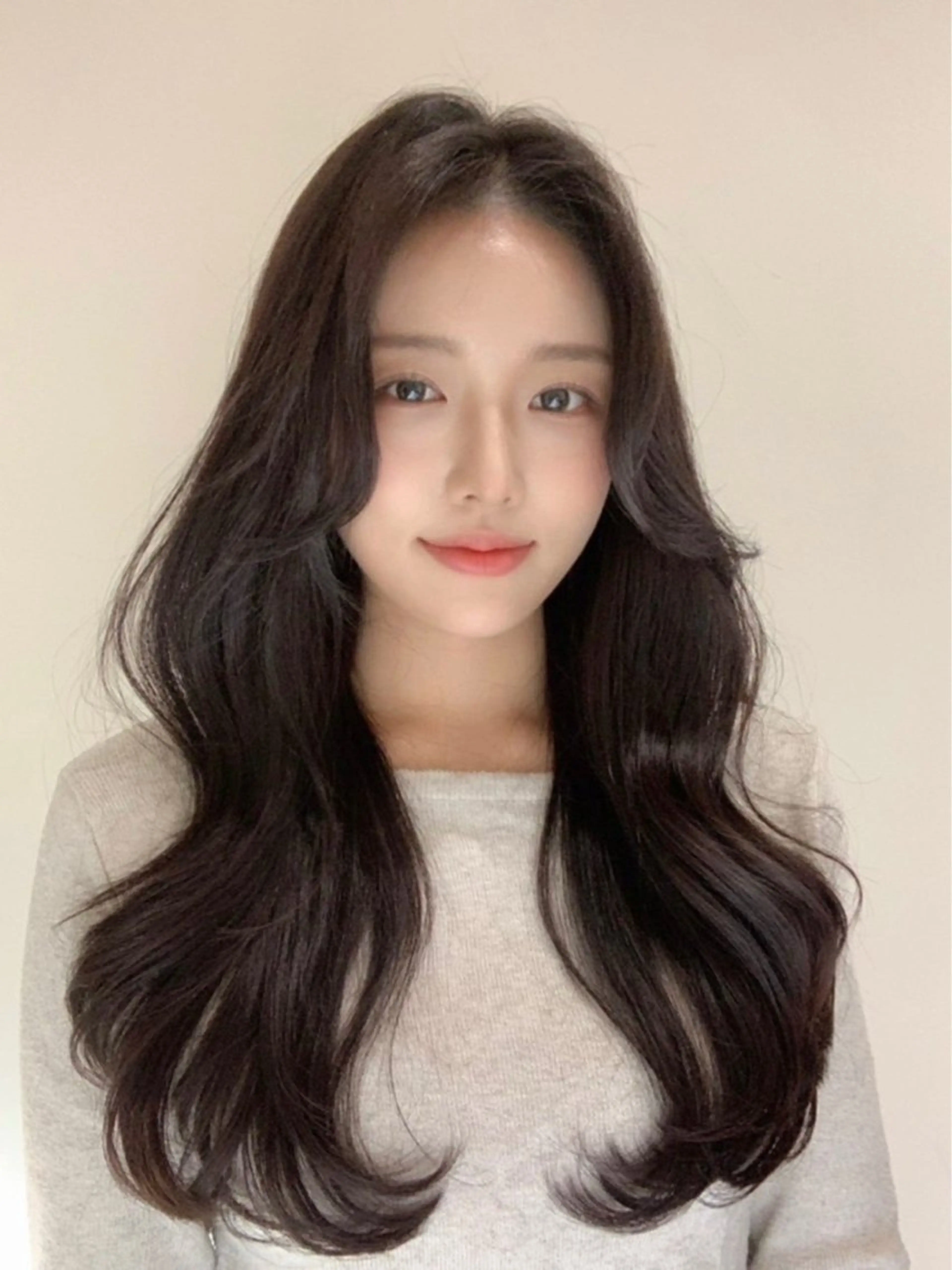 ロング カラー 黒髪 透明感カラー カット ヘアカラー Coreさち 【カットモデル募集】のヘアスタイル
