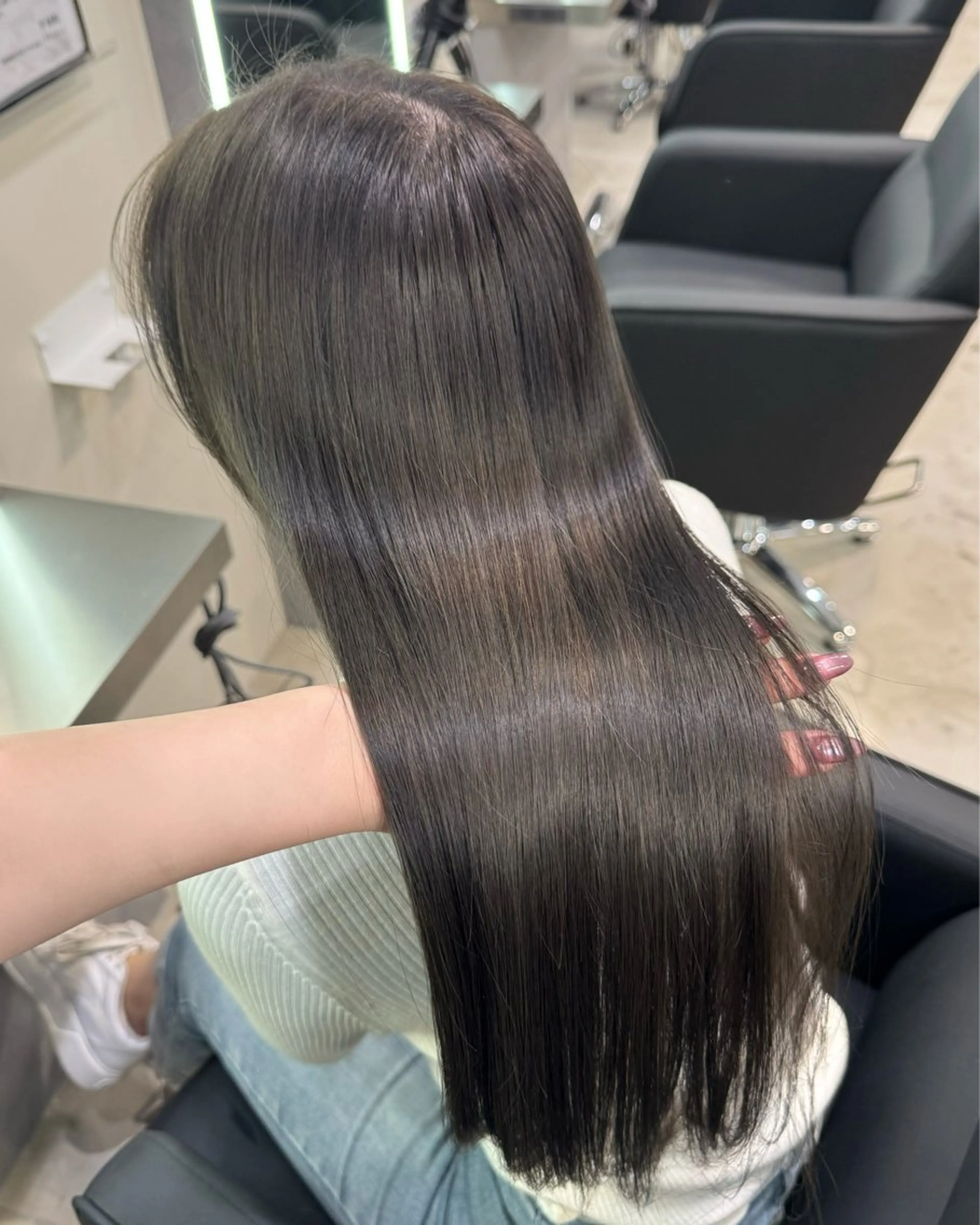 ロング カラー 艶カラー♡クール トレンドヘア♡アユミのヘアスタイル