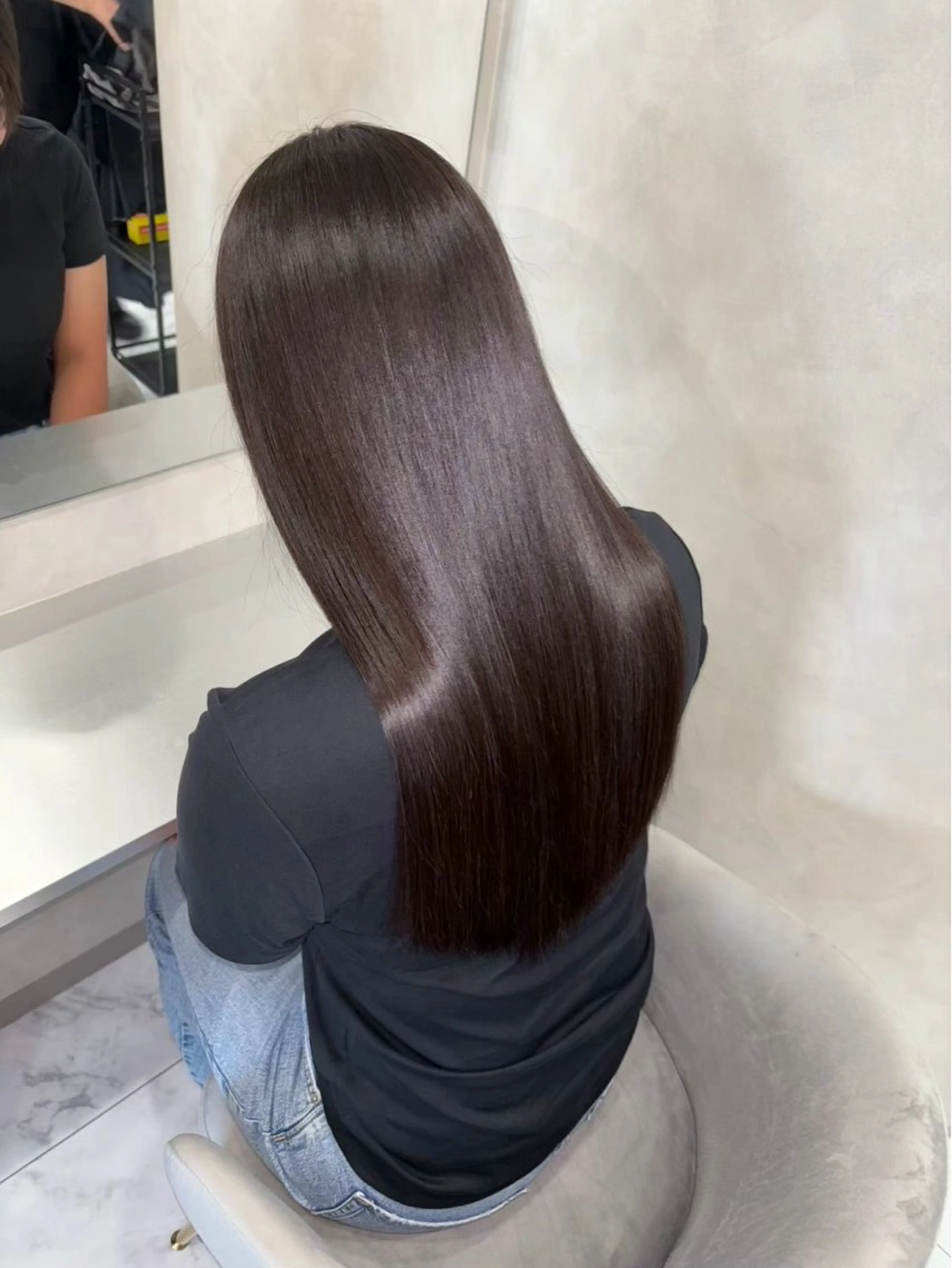 ロング カット ヘアカラー 縮毛矯正 king highlight&extensions梅田所属・髪質改善/似合わ せ/ダブルカラー盛田のヘアスタイル