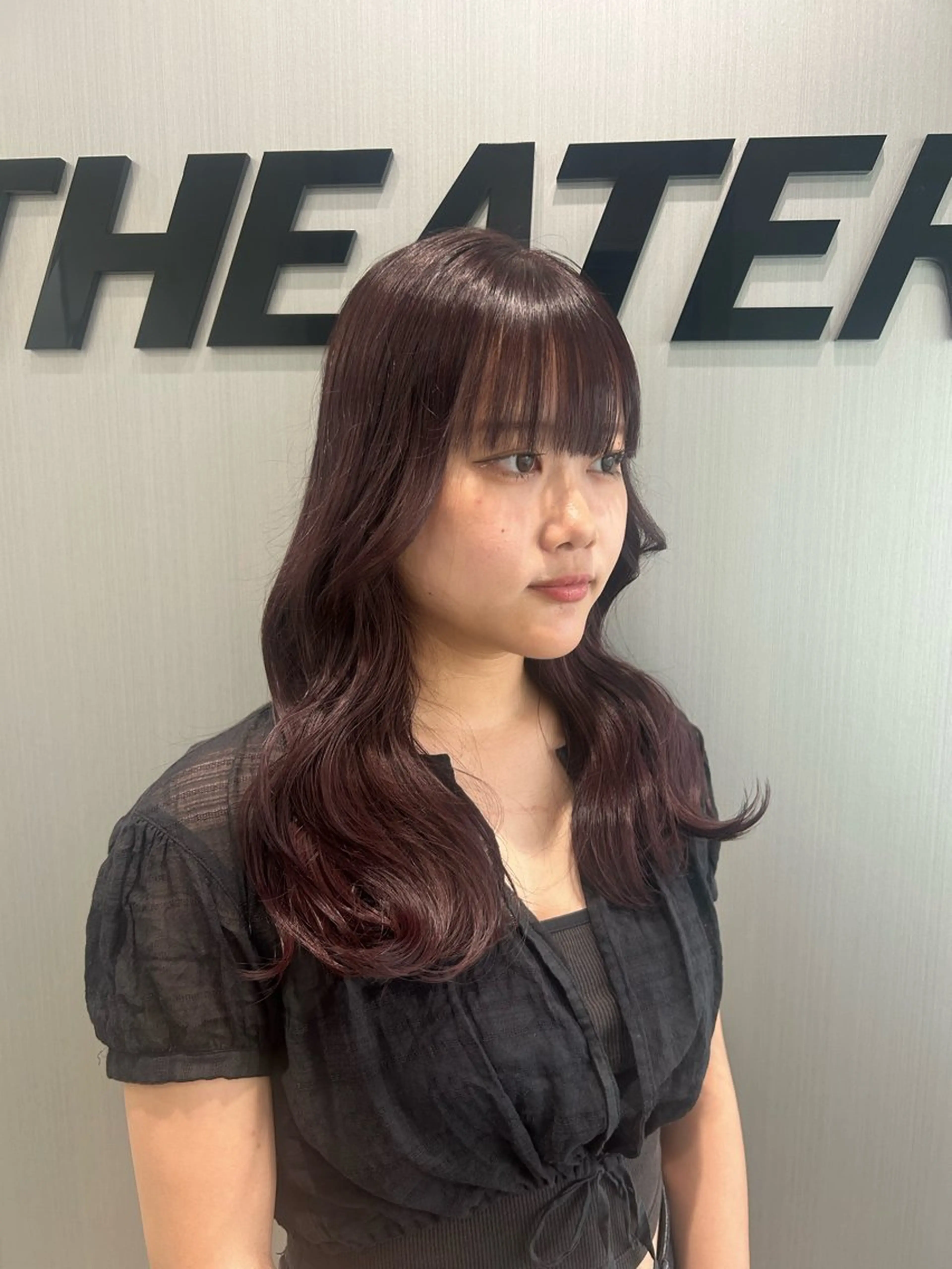 ロング カラー YUKA💜淡色 ラベンダー/ベージュのヘアスタイル