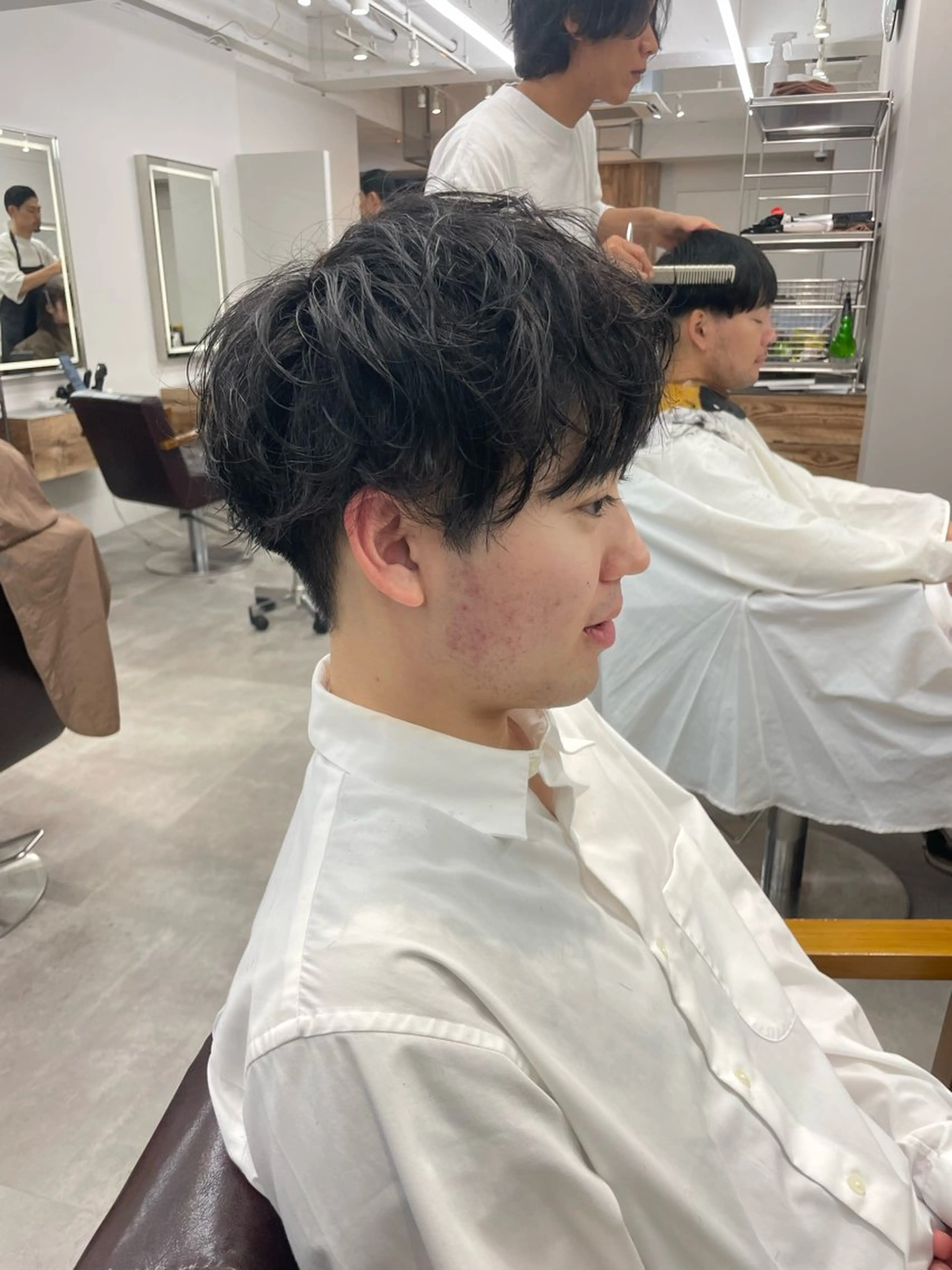 ショート パーマ ヘアアレンジ メンズ カット パーマ ヘアセット 🔥メンズ特化🔥 木村 祐太のヘアスタイル