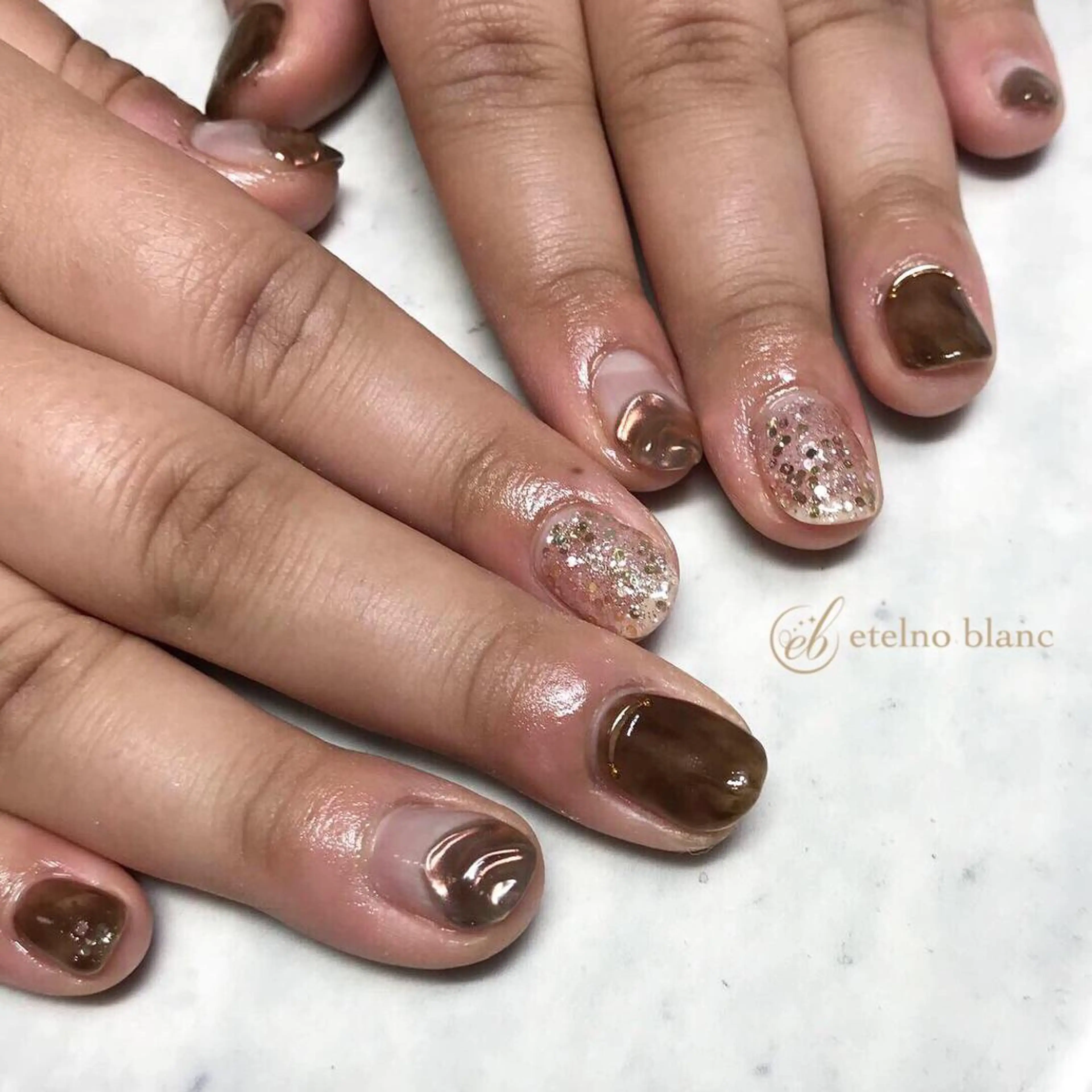 ネイル etelno blanc中目黒のネイルデザイン
