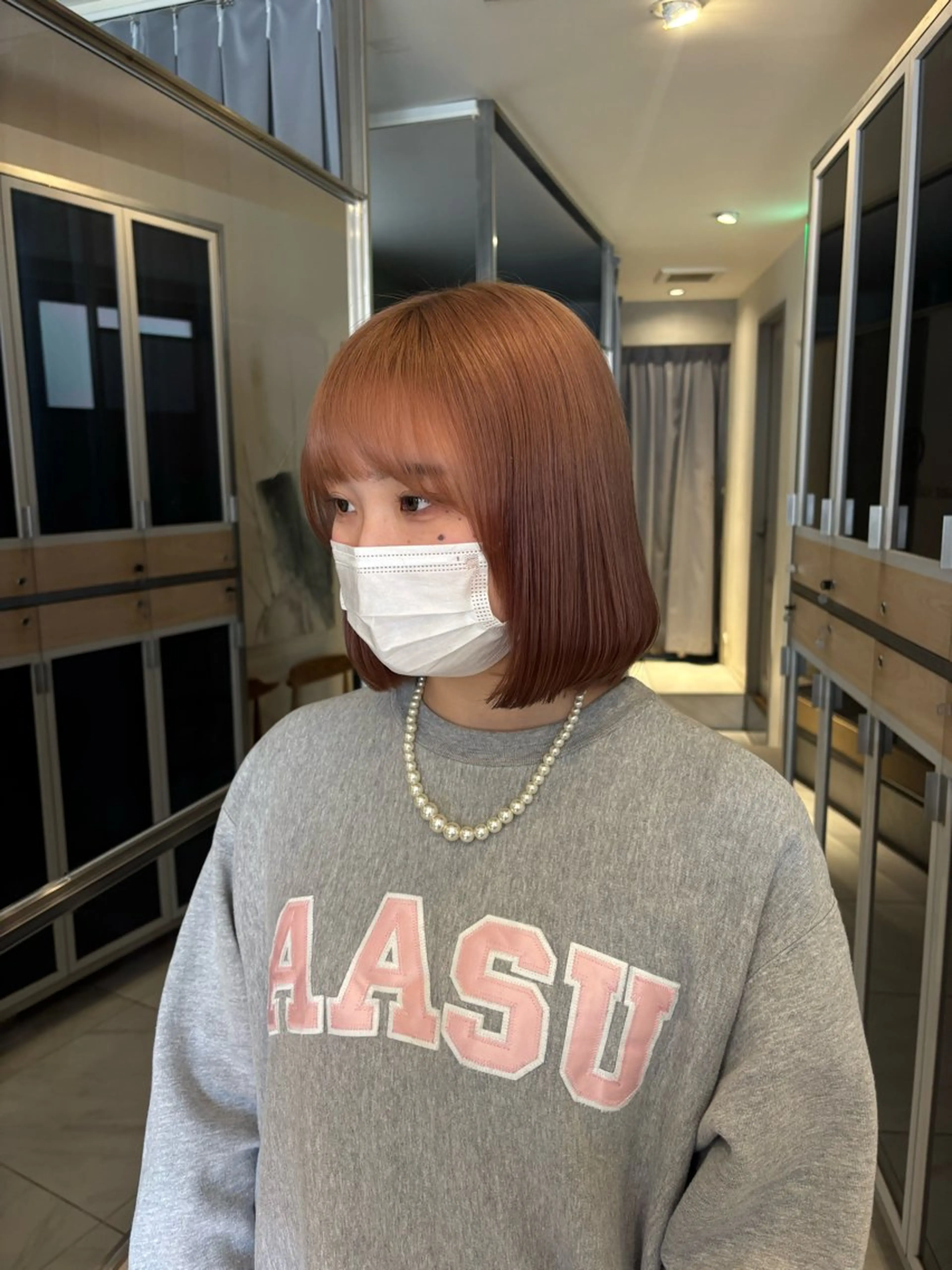 ミディアム カラー ヘアアレンジ ヘアカラー トリートメント ヘッドスパ ヘアセット 艶髪/レイヤーカット 🐣misakiのヘアスタイル