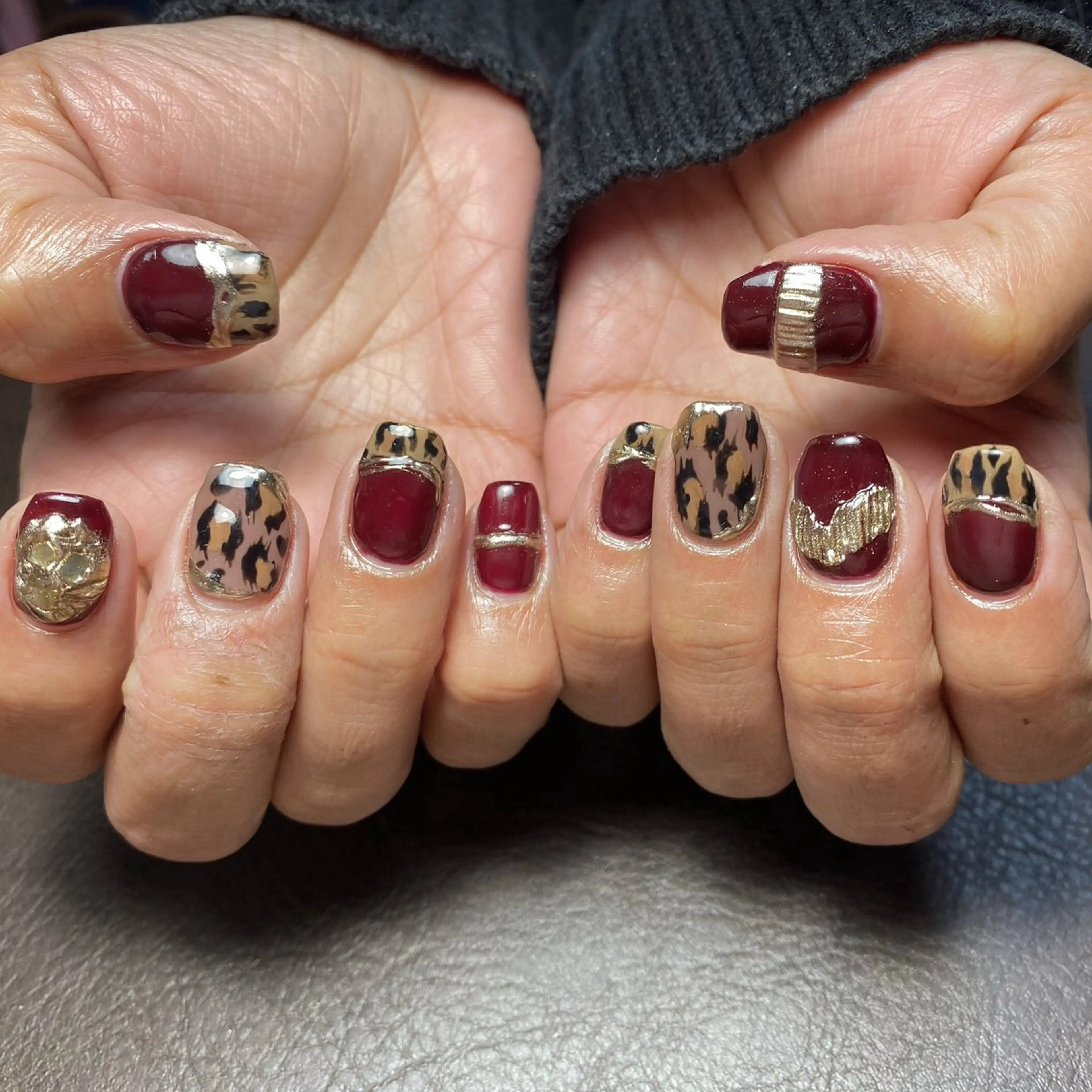 ネイル アニマル柄 ハンドネイル STAR RIVER【スターリバー】所属・MIKI🌼STAR RIVER⭐️🌈のネイルデザイン