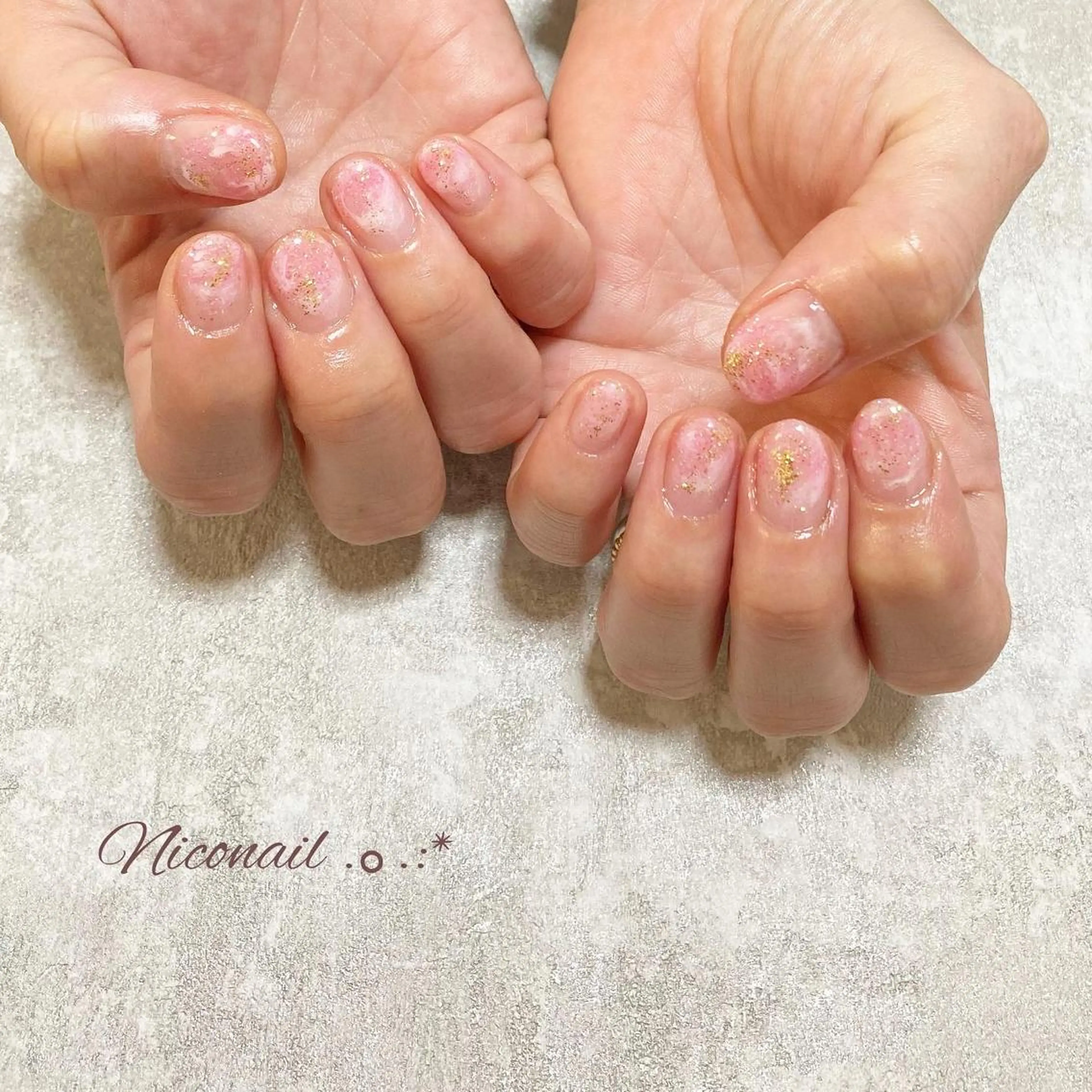 ネイル ラメ(グリッター) ニュアンスネイル Niconail ☆ 仙川/ Aiのネイルデザイン