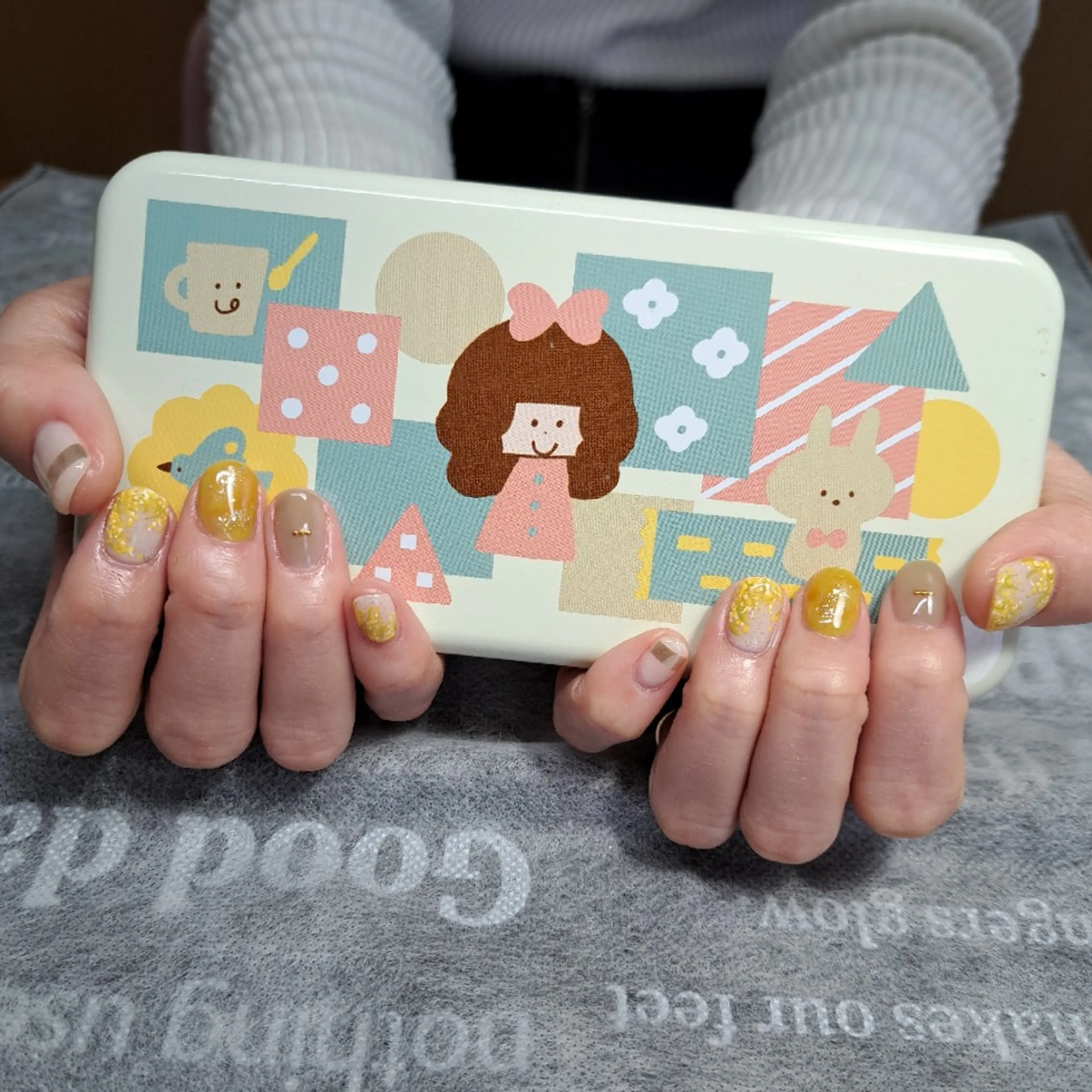 ネイル ミラーネイル ハンドネイル HAYASHI  Nのネイルデザイン