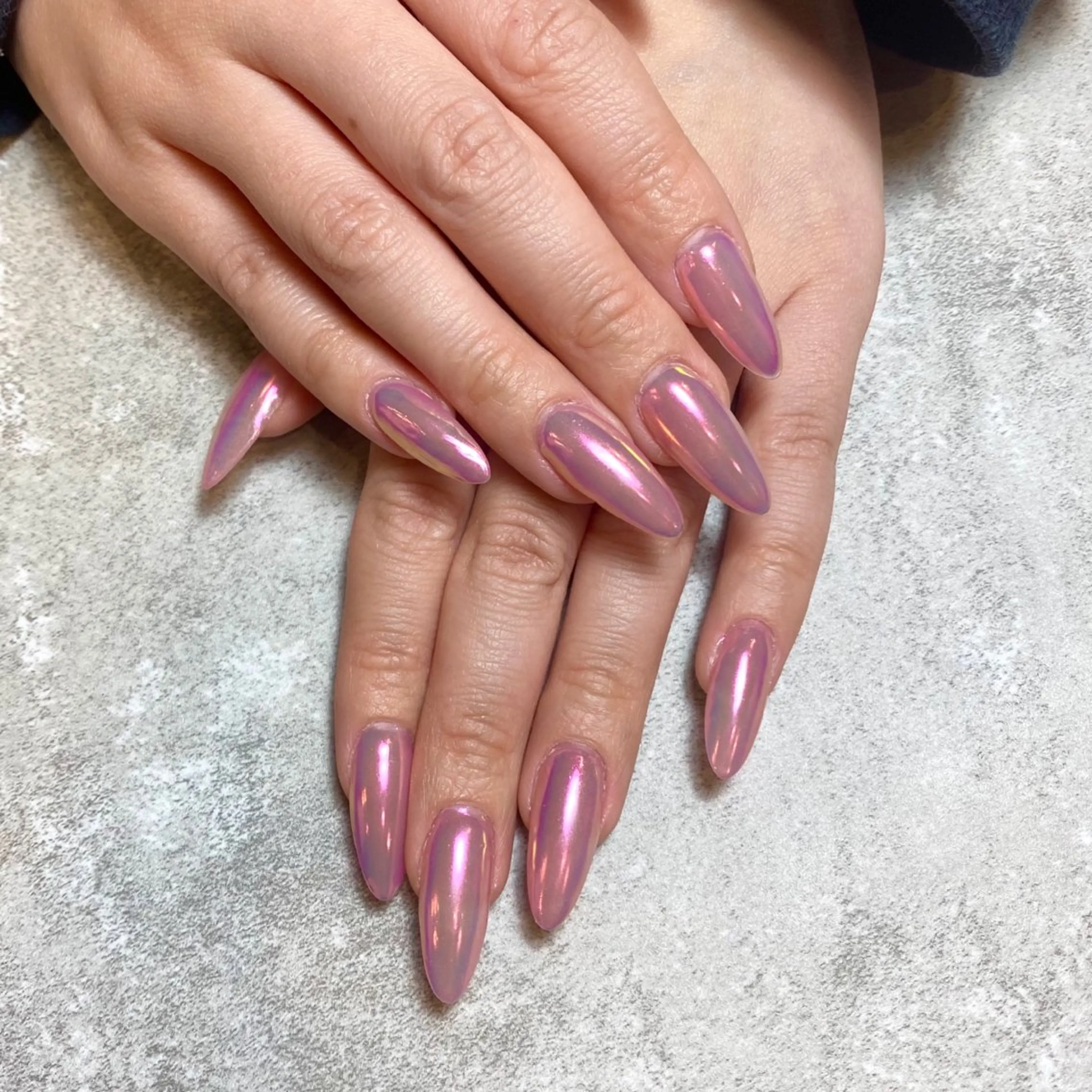 ネイル オーロラネイル ミラーネイル ワンカラーネイル Narumi nailのネイルデザイン