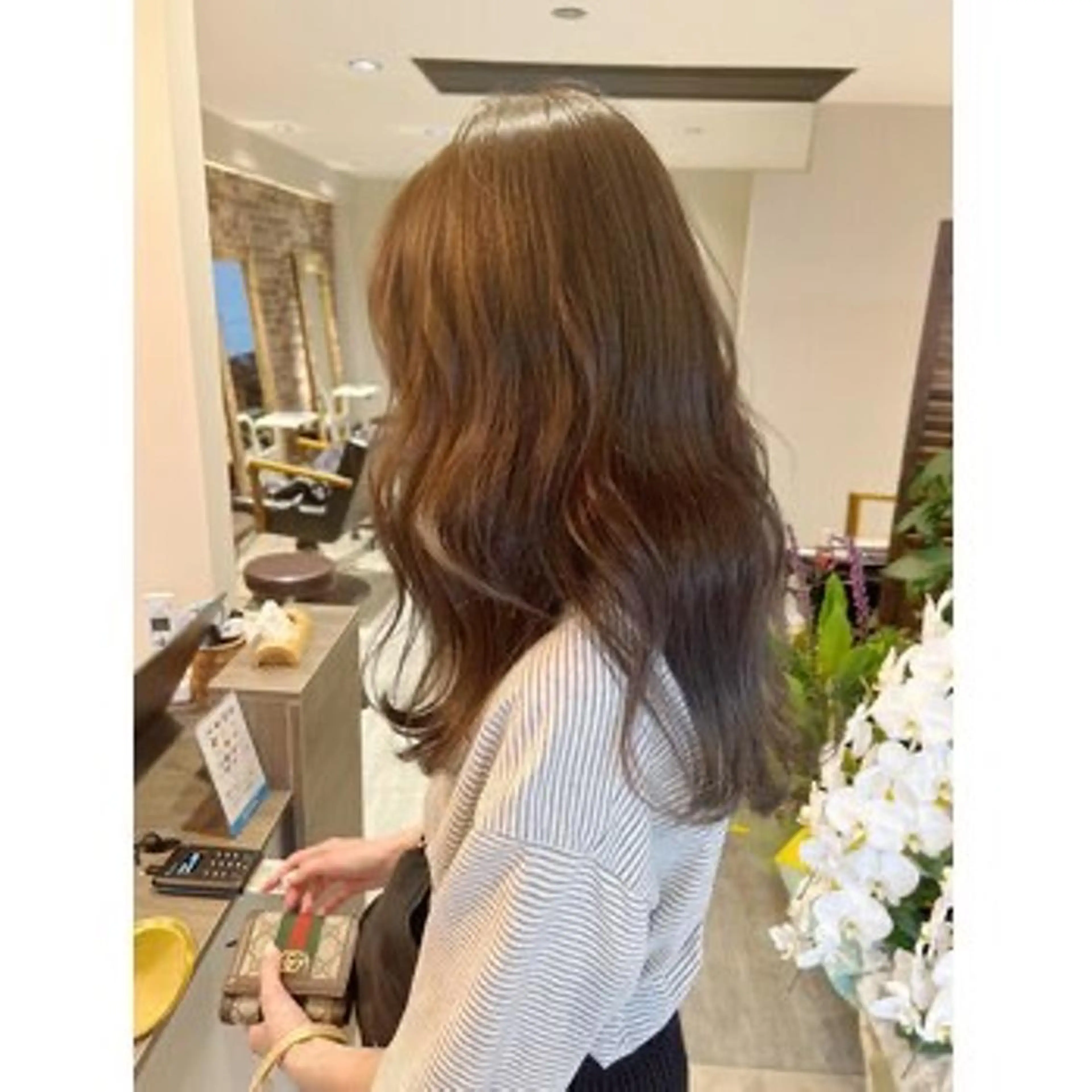 ミディアム カラー カット ヘアカラー AROMA awanoのヘアスタイル