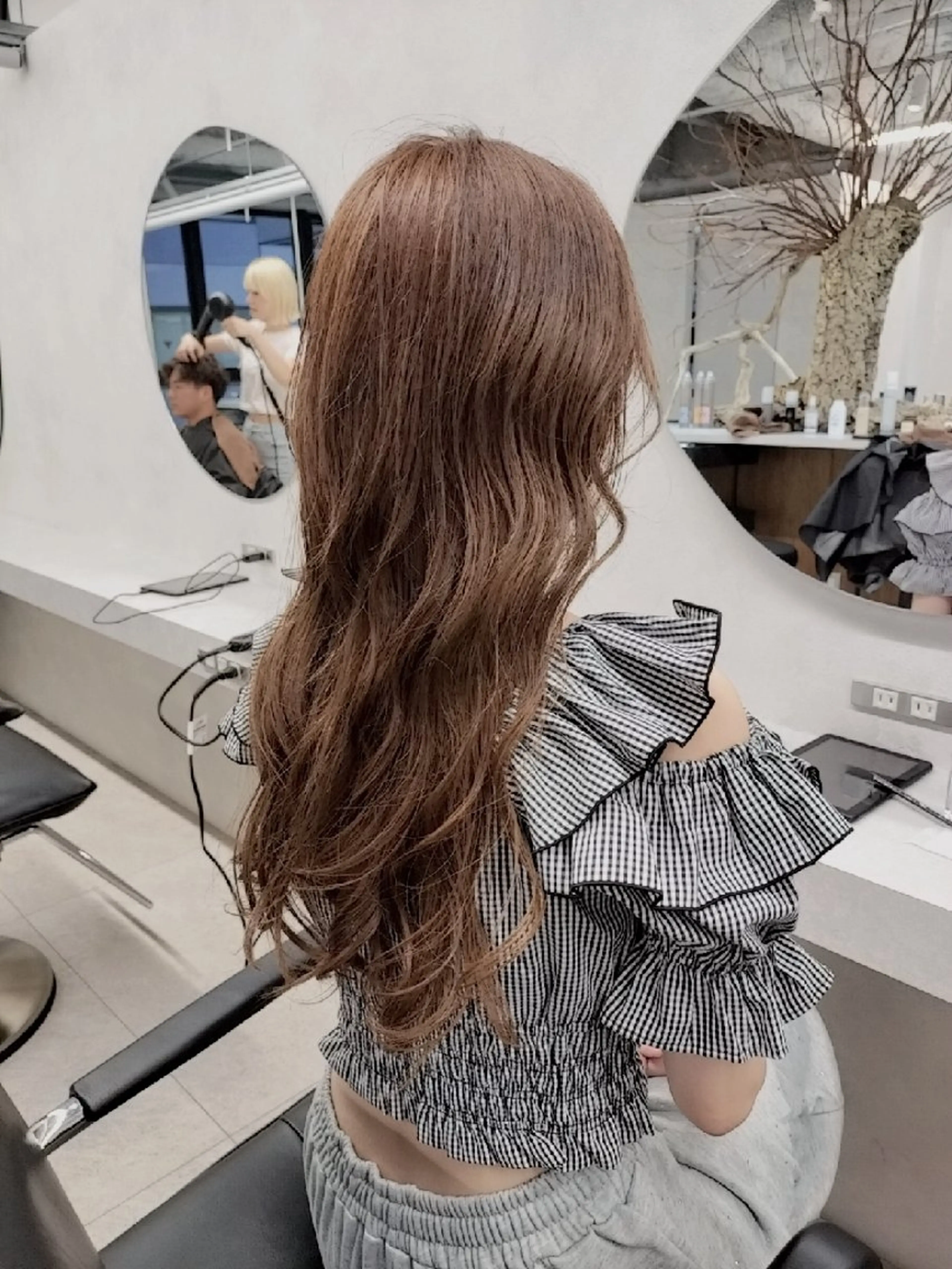 【ご新規様限定】カット＋ブリーチなしダブルカラー＋髪質別１ステップTR ￥12100の写真