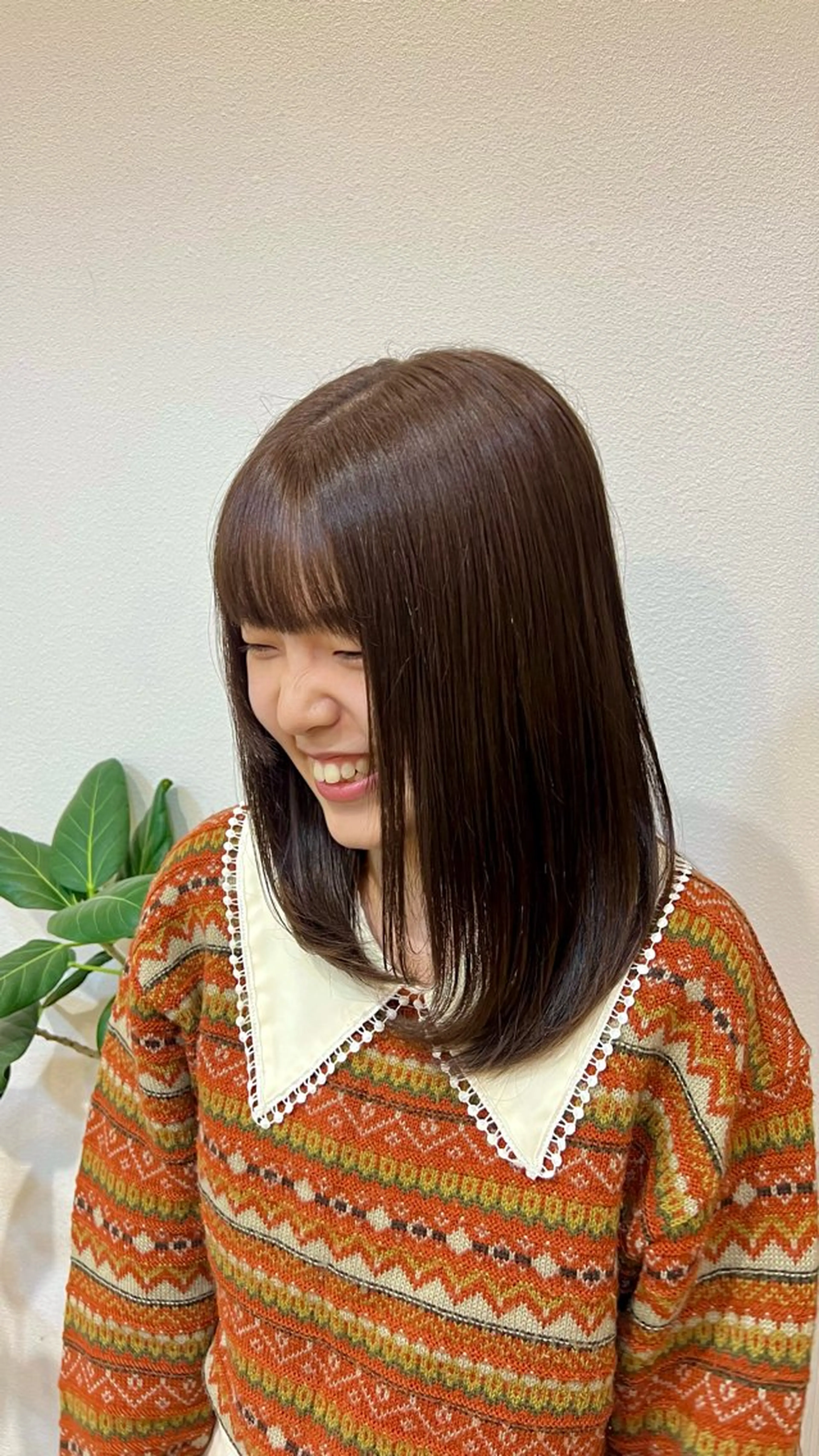 ミディアム カラー ヘアカラー ショート/パーマ/艶 カラー🎀　emiのヘアスタイル