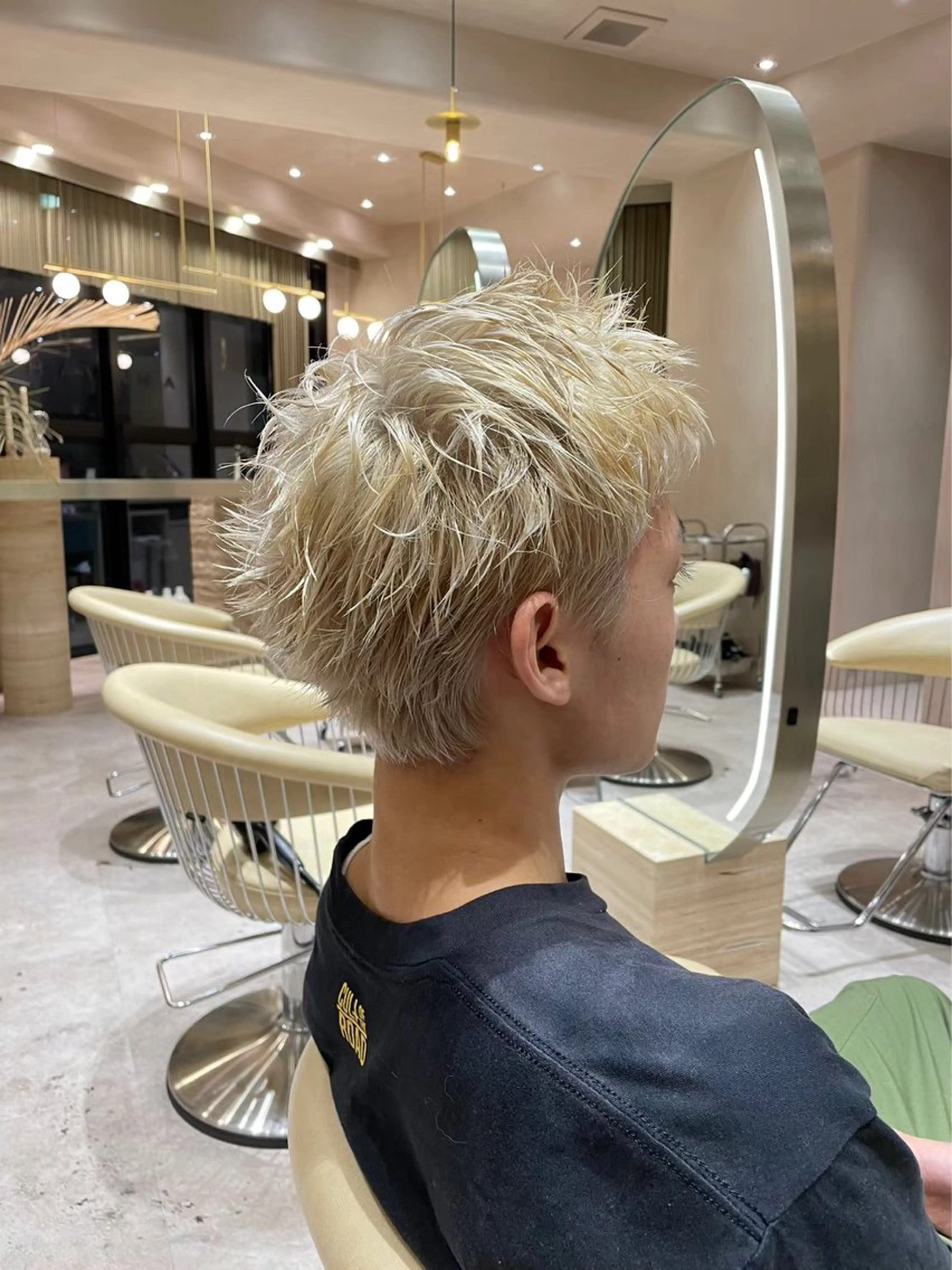 ショート カラー メンズ ヘアカラー heavenly by HAVANA新宿所属・メンズショート/ピン パーマ/新宿/フウガのヘアスタイル