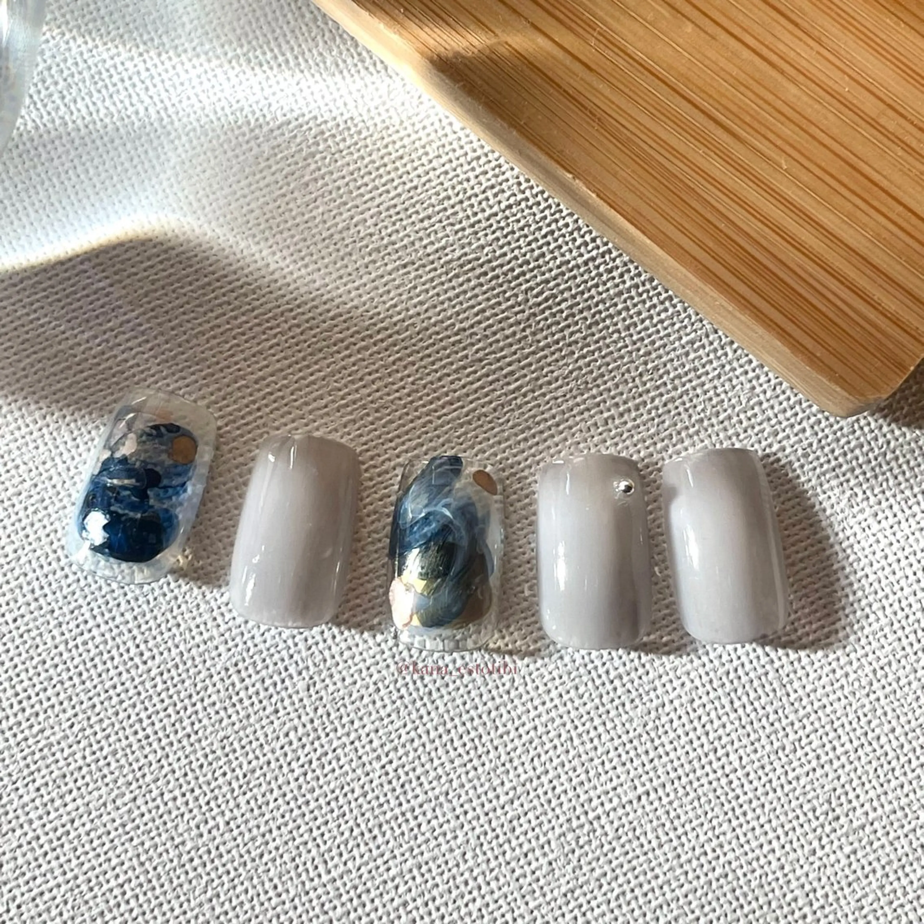 ニュアンスネイル💅🏻インクネイル🖋️の写真