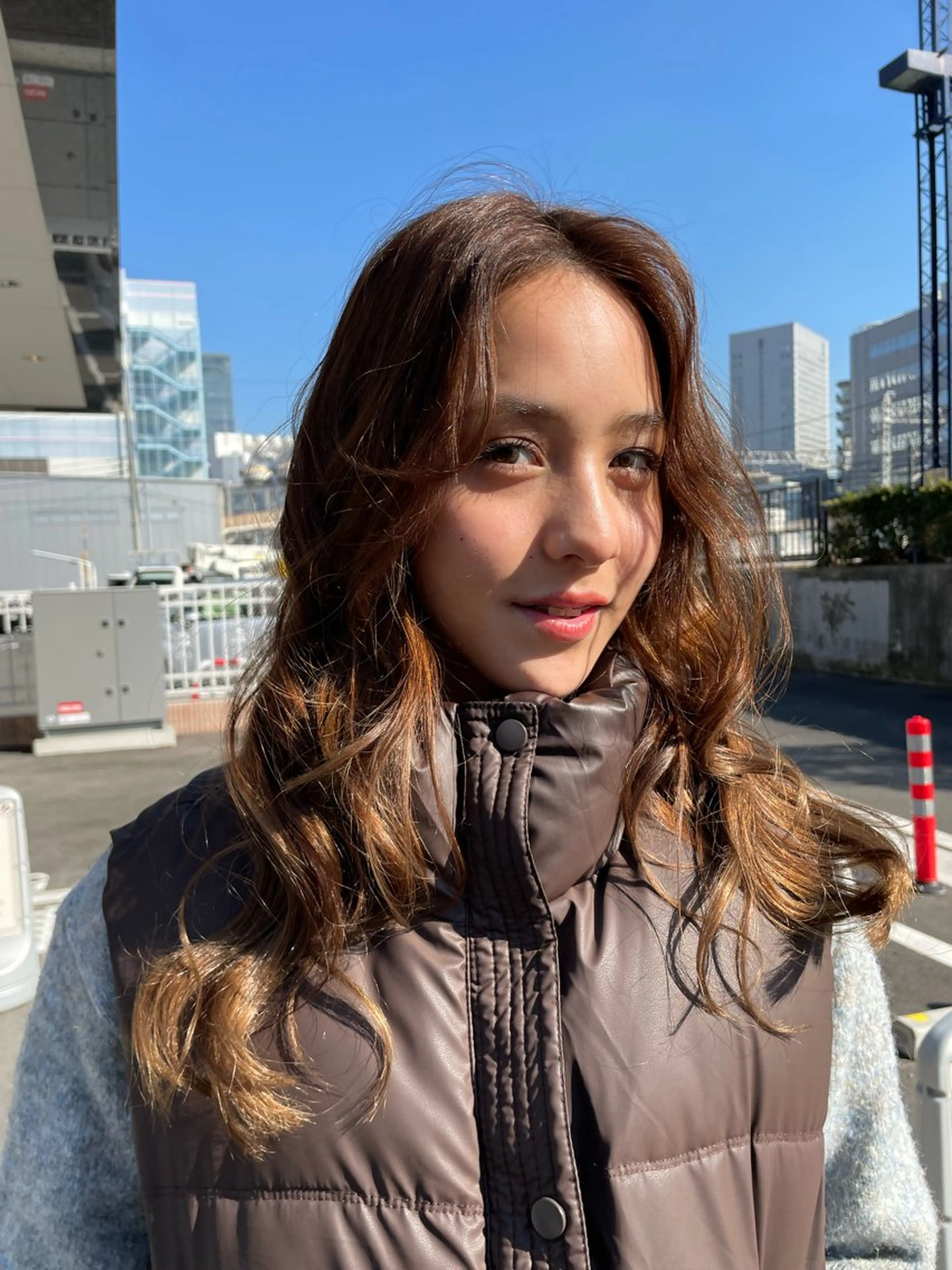 セミロング カラー パーマ カット ヘアカラー パーマ トリートメント Toiro 横浜所属・🎀レイヤー/パーマ カラー/ai🎀のヘアスタイル