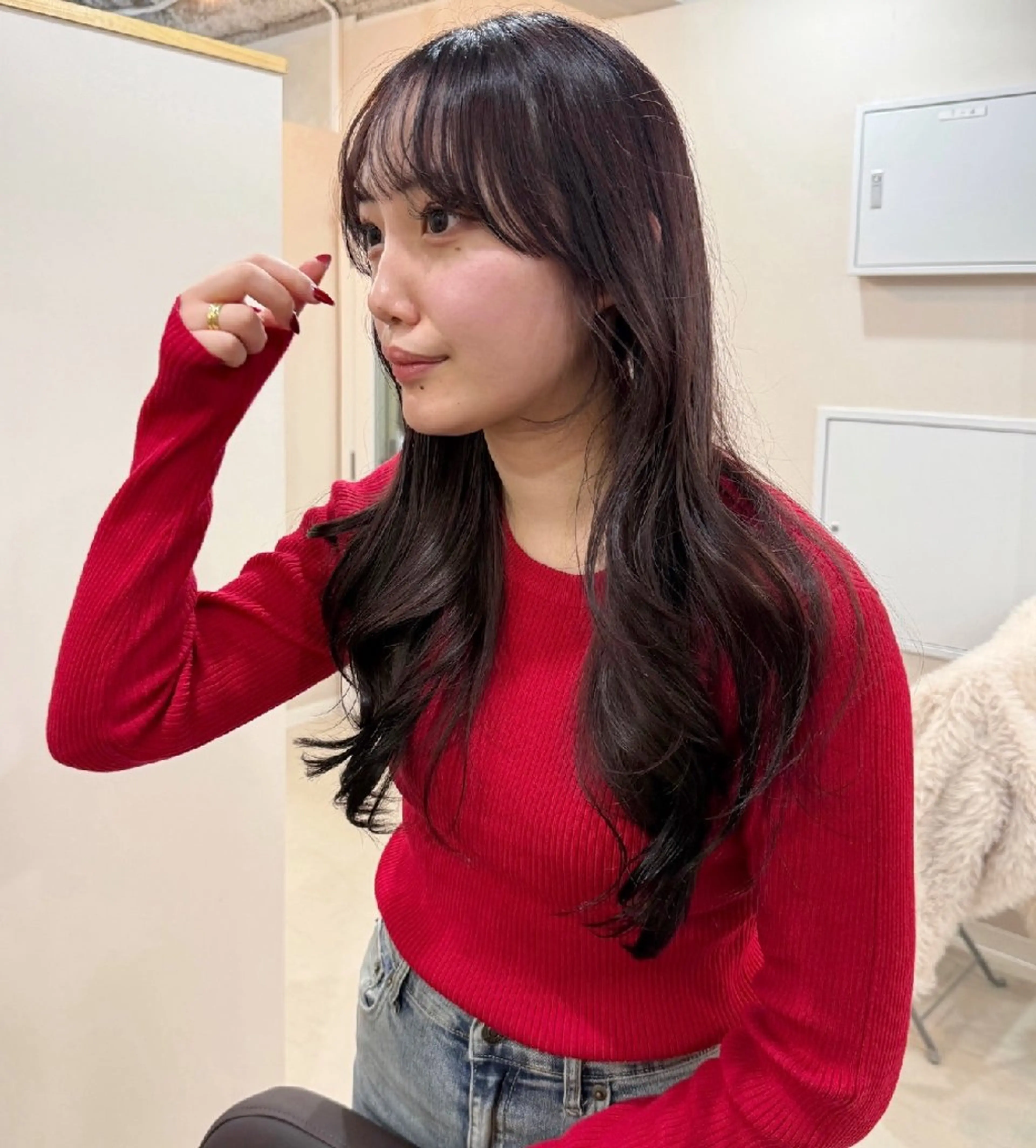 <当日限定>カット+髪質改善カラー+トリートメント🫧の写真