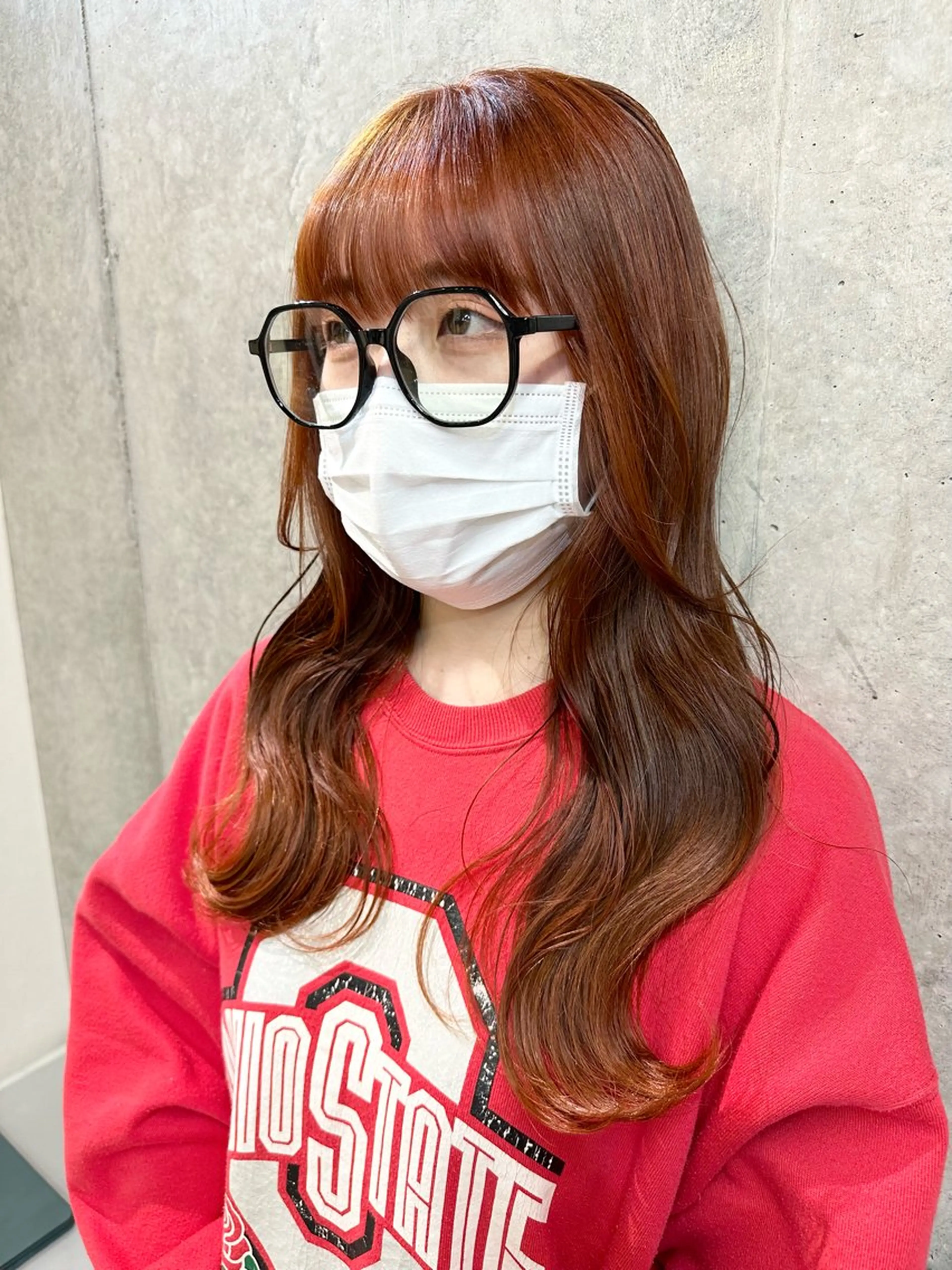 ロング カラー 柴田 すず花のヘアスタイル