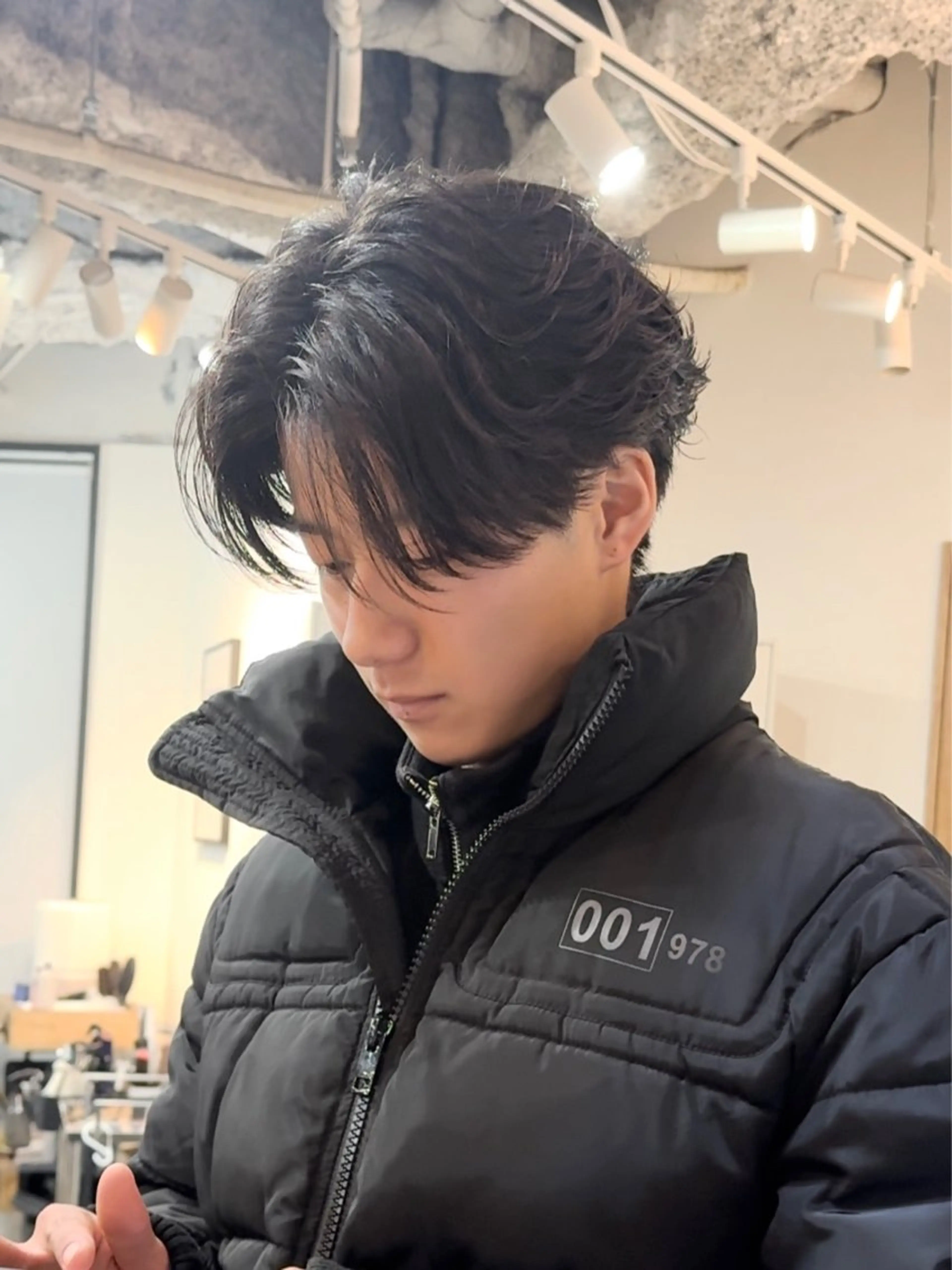 パーマ メンズ フェザーパーマ メンズパーマ パーマ 小林 拓真のヘアスタイル