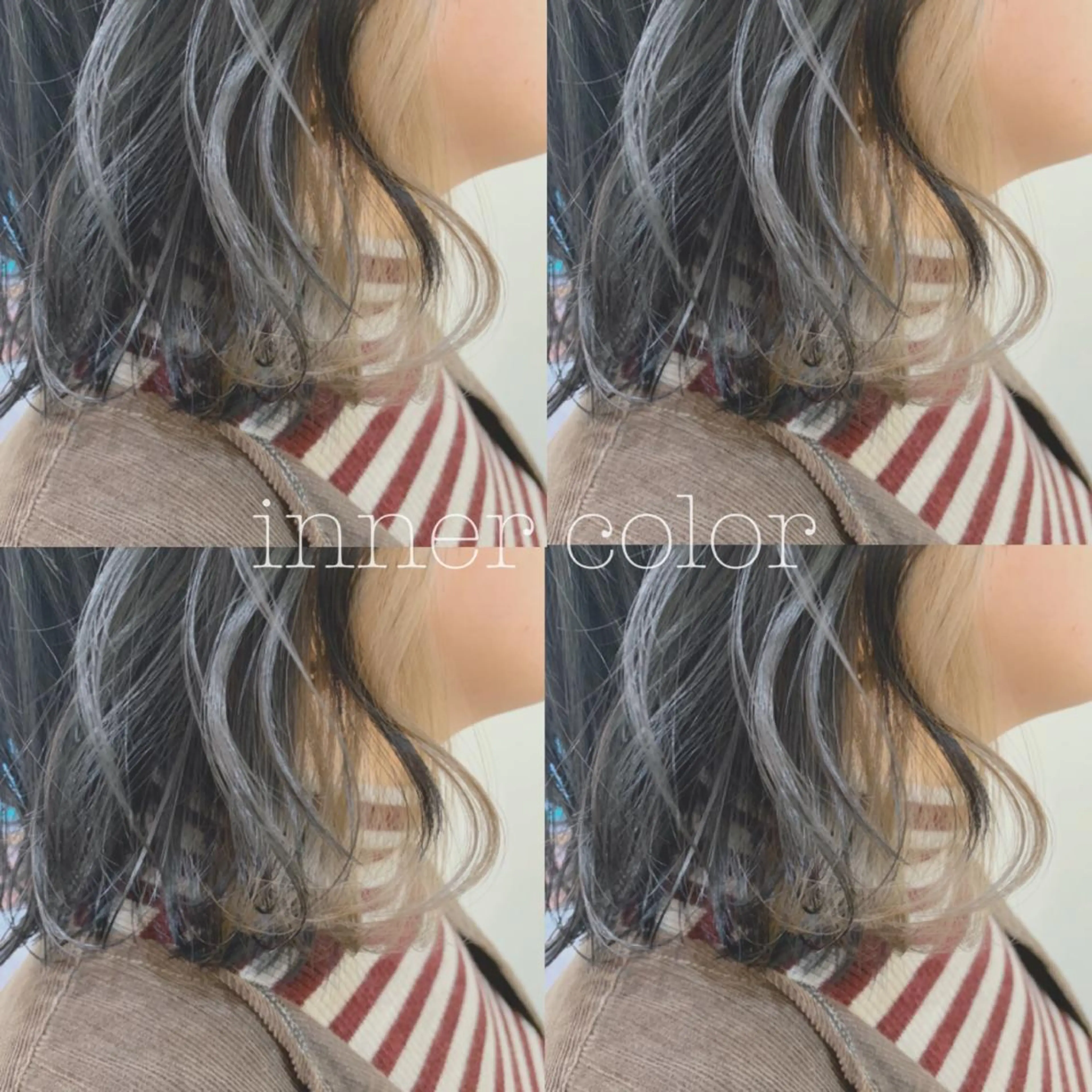 ミディアム カラー カット ヘアカラー トリートメント ぱつっとボブ/ 小野あかねのヘアスタイル