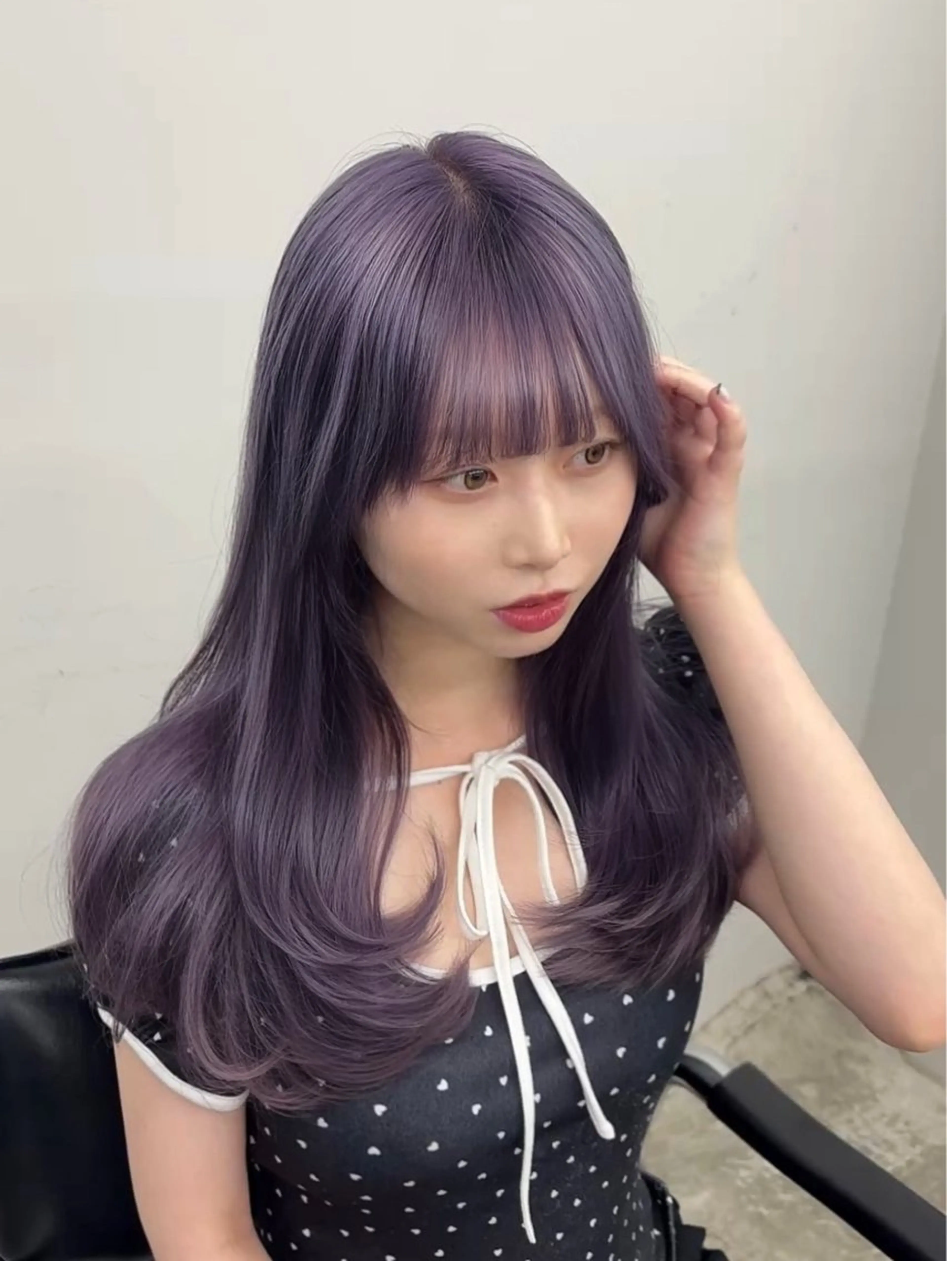 セミロング ヘアカラー 三浦 若奈のヘアスタイル