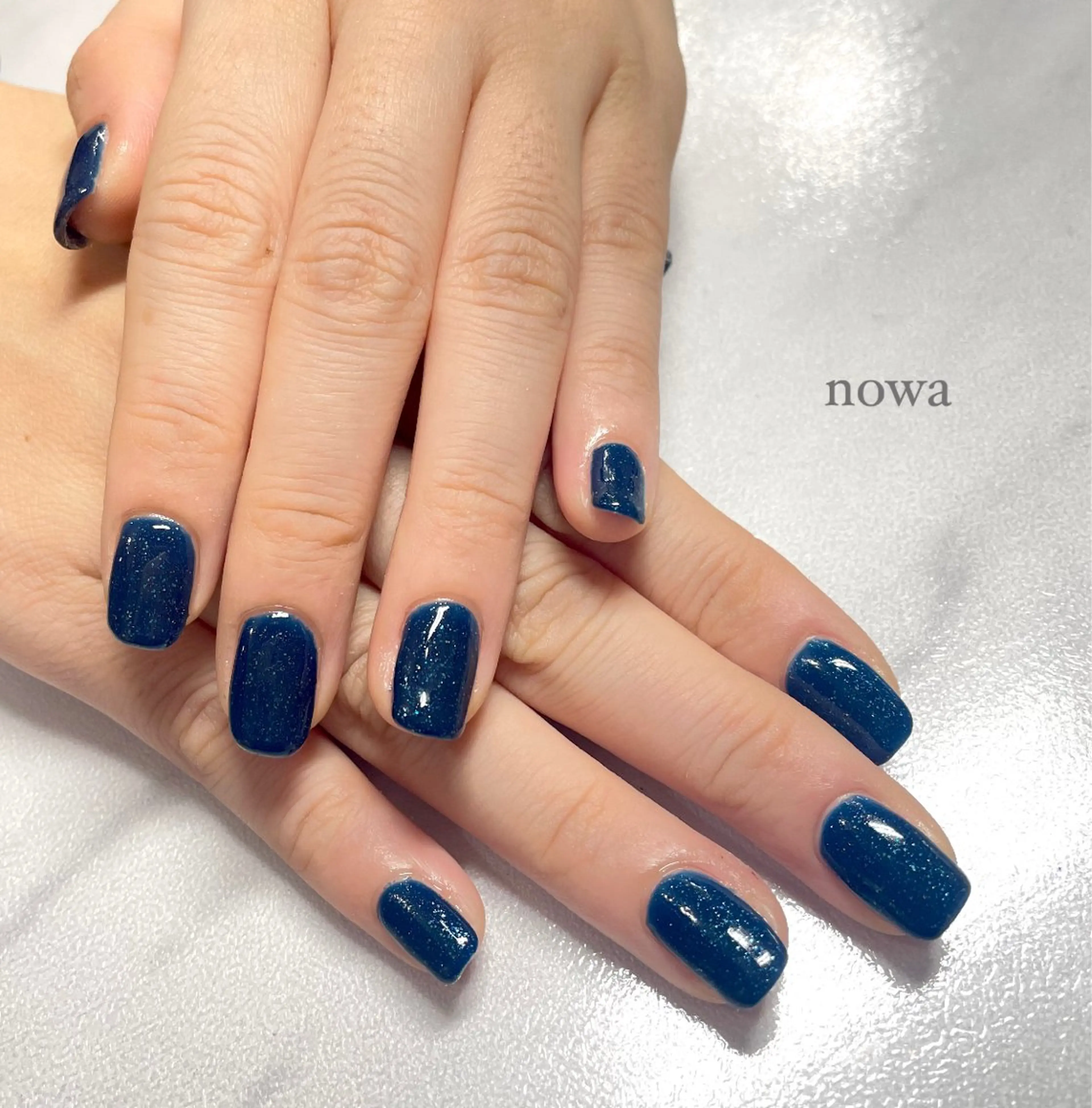 ネイル ネイビー ハンドネイル Beauty Studio 【nowa】所属・【nowa】小松 宙未 Soramiのネイルデザイン