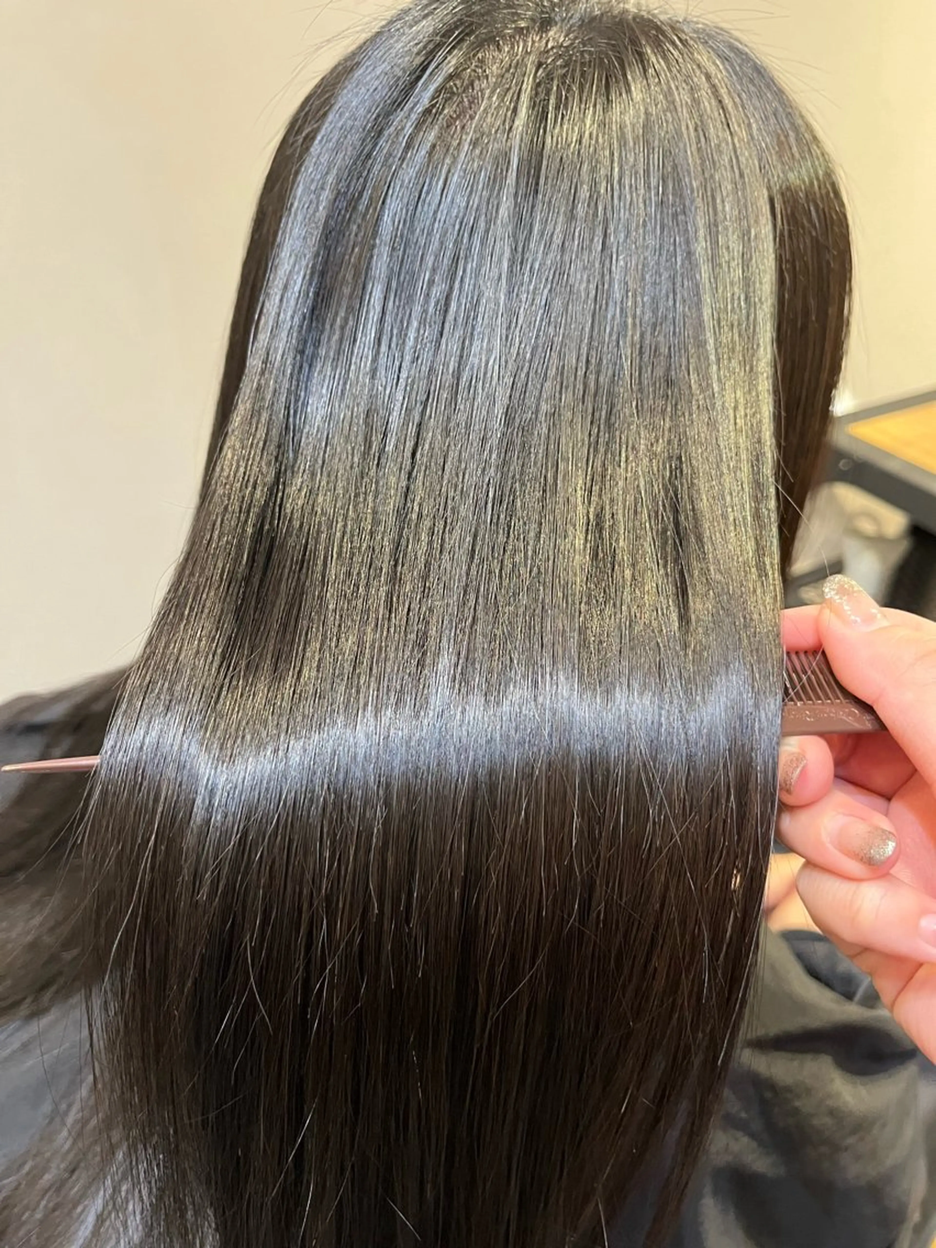 ロング 縮毛矯正 大橋 瑞紀のヘアスタイル