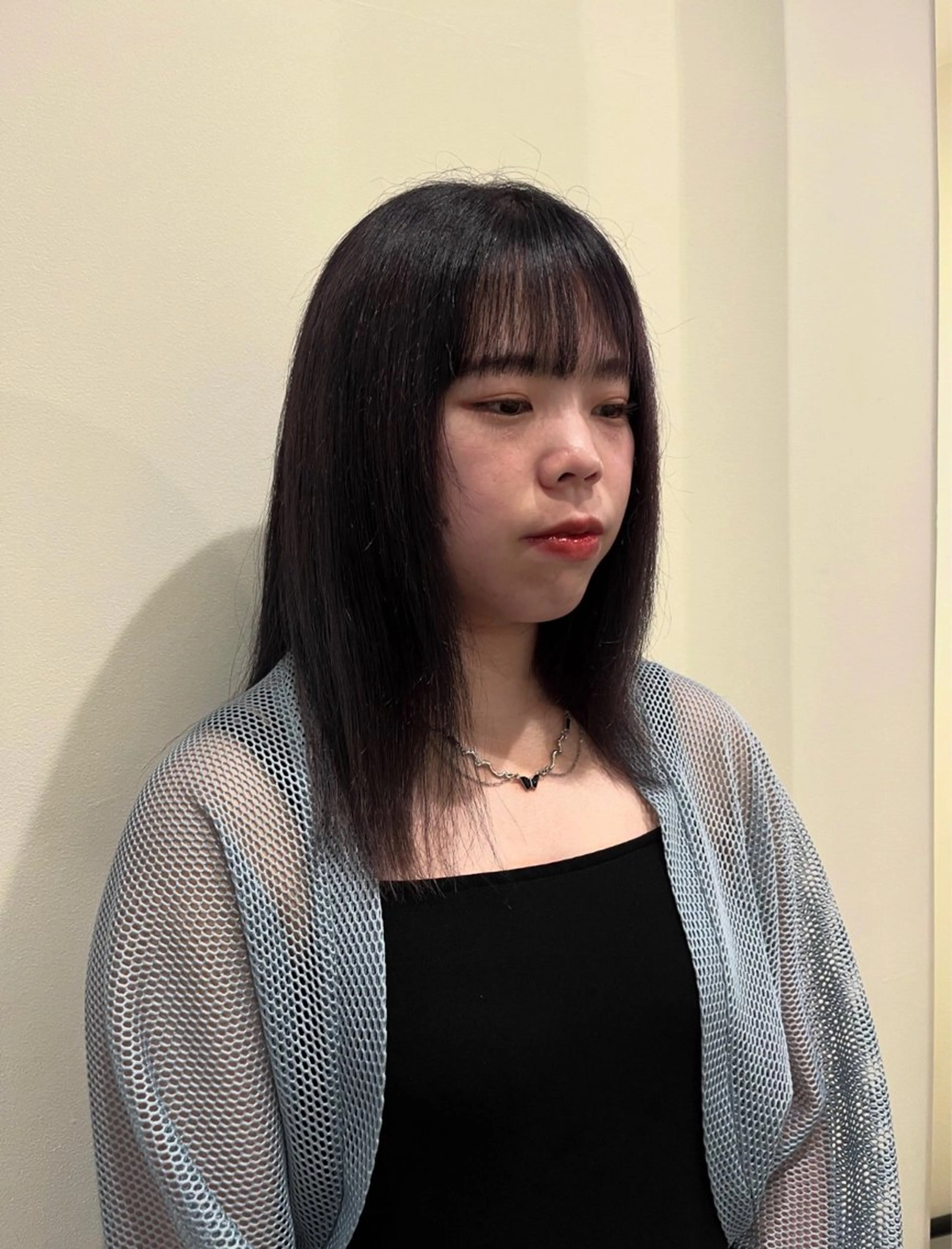 セミロング カラー ヘアカラー トリートメント 山本 彩香のヘアスタイル
