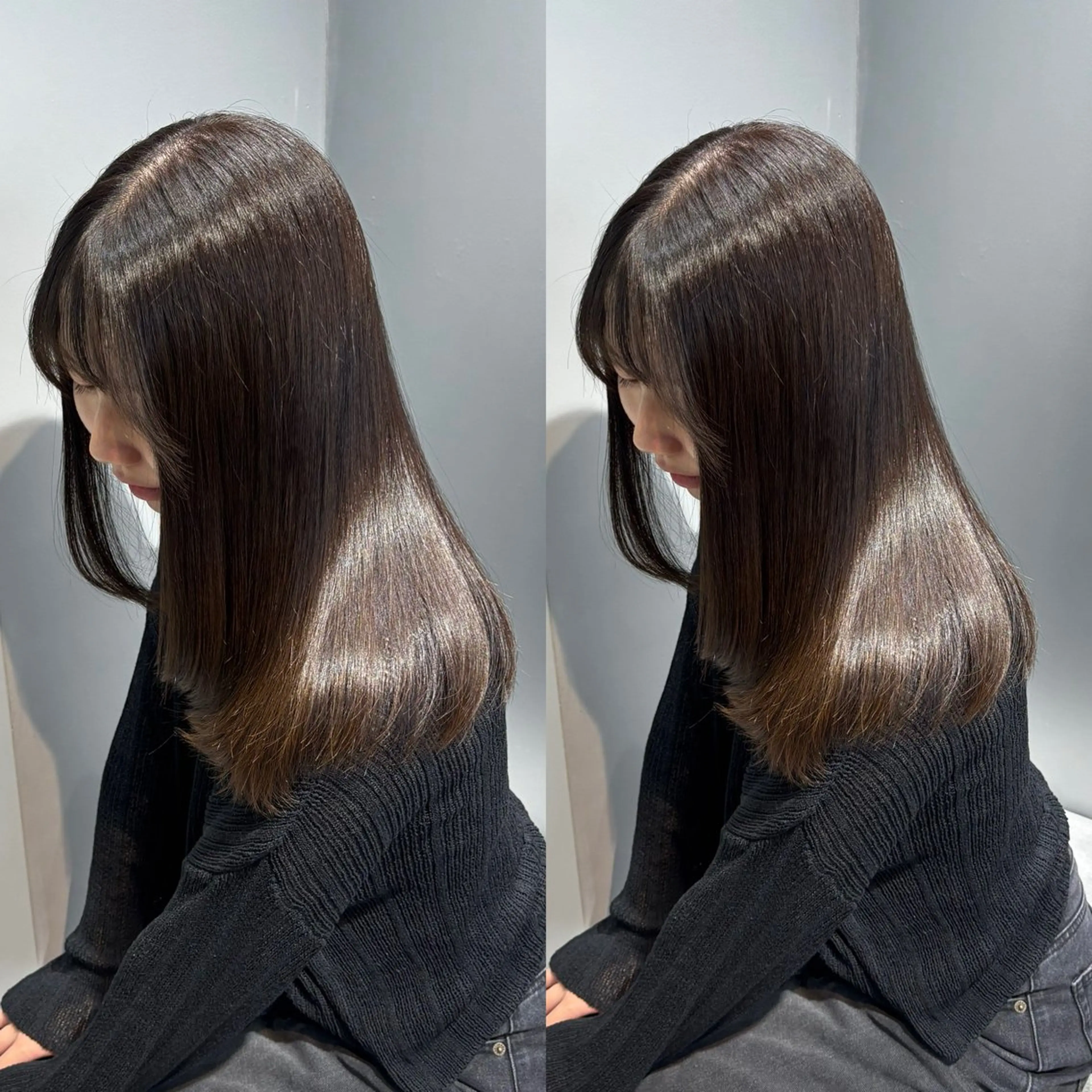 ロング カット ヘアカラー トリートメント 新宿No.1艶髪矯正 美艶カラー/FUKAのヘアスタイル