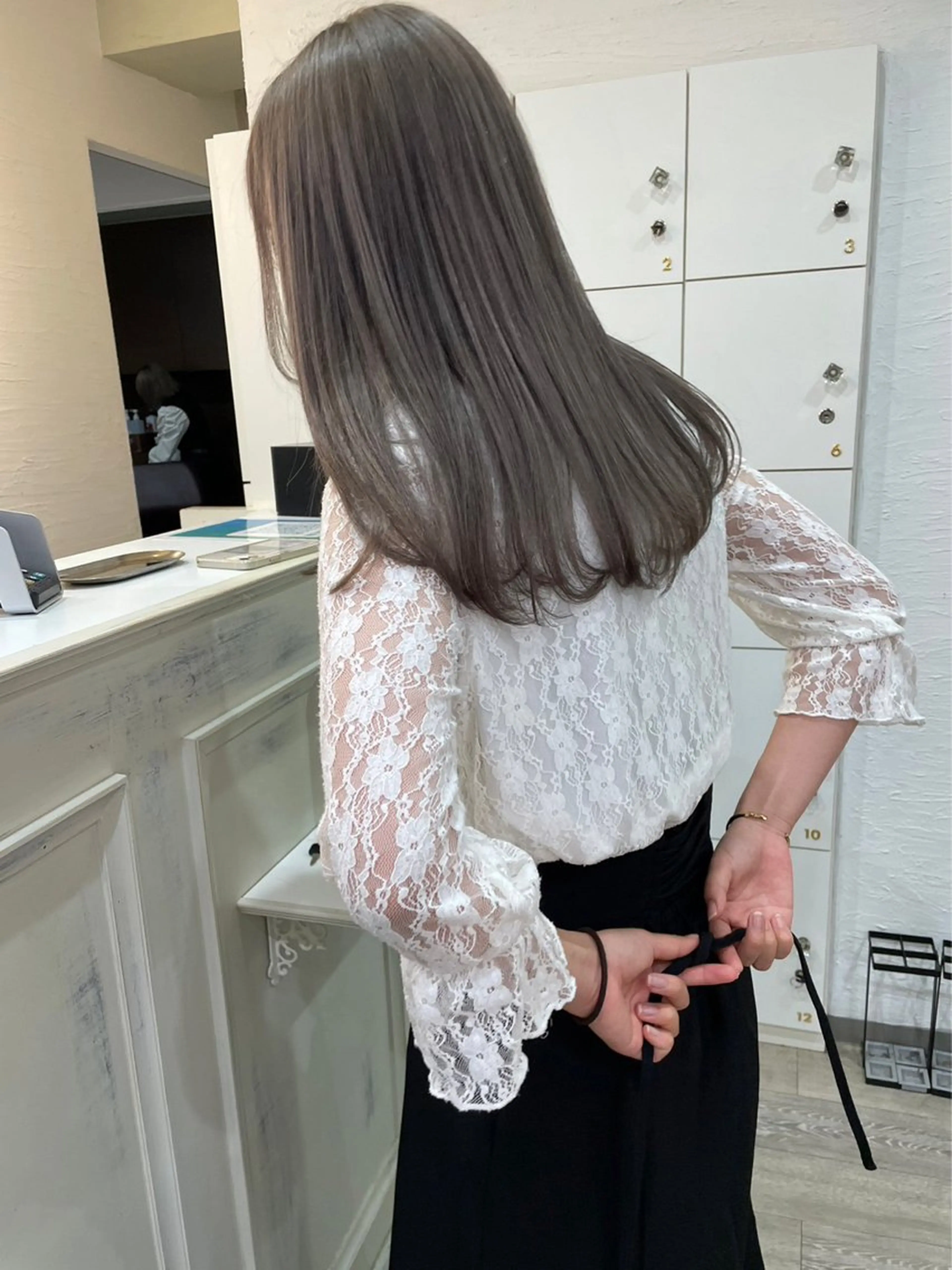 セミロング カラー ミユル/ 盛れるエクステ🎀✨のヘアスタイル