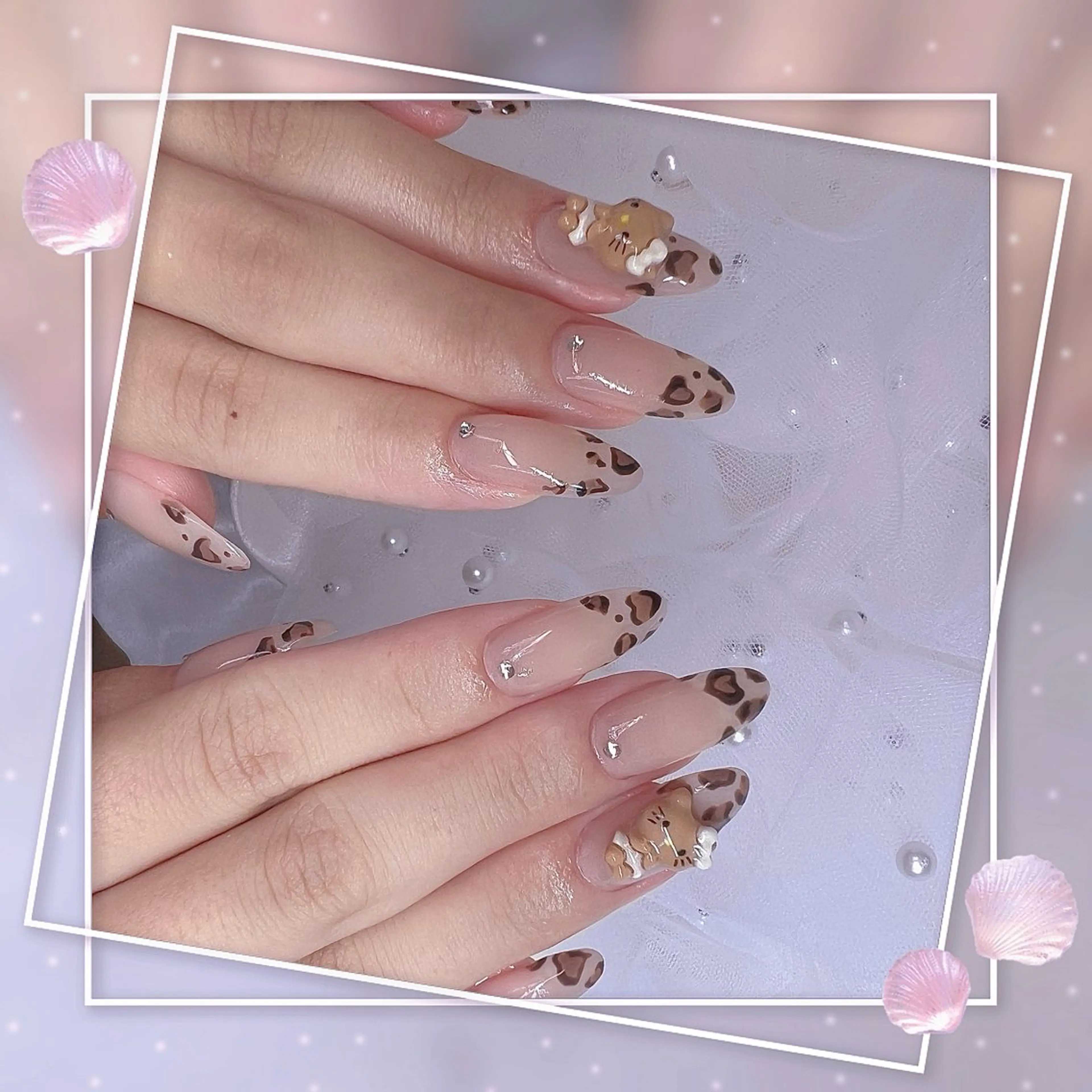 ネイル チークネイル フレンチネイル グラデーション マグネットネイル マグネットフレンチ ハンドネイル Chill Nailsalonのネイルデザイン