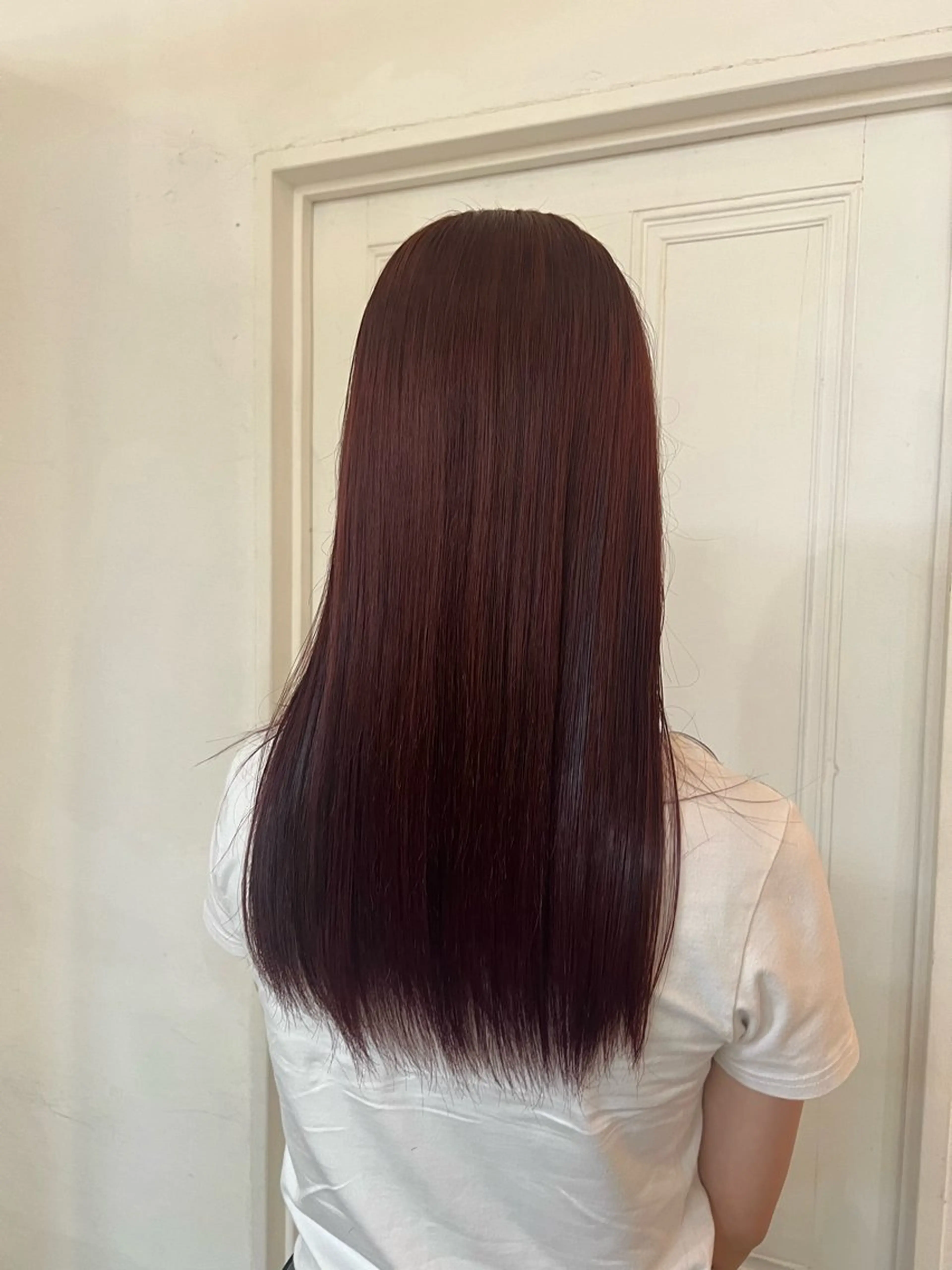 ロング カラー ブラウンカラー レッドカラー レッドブラウン ヘアカラー MARIKA 透け感 / 韓国ヘア🪄♡のヘアスタイル