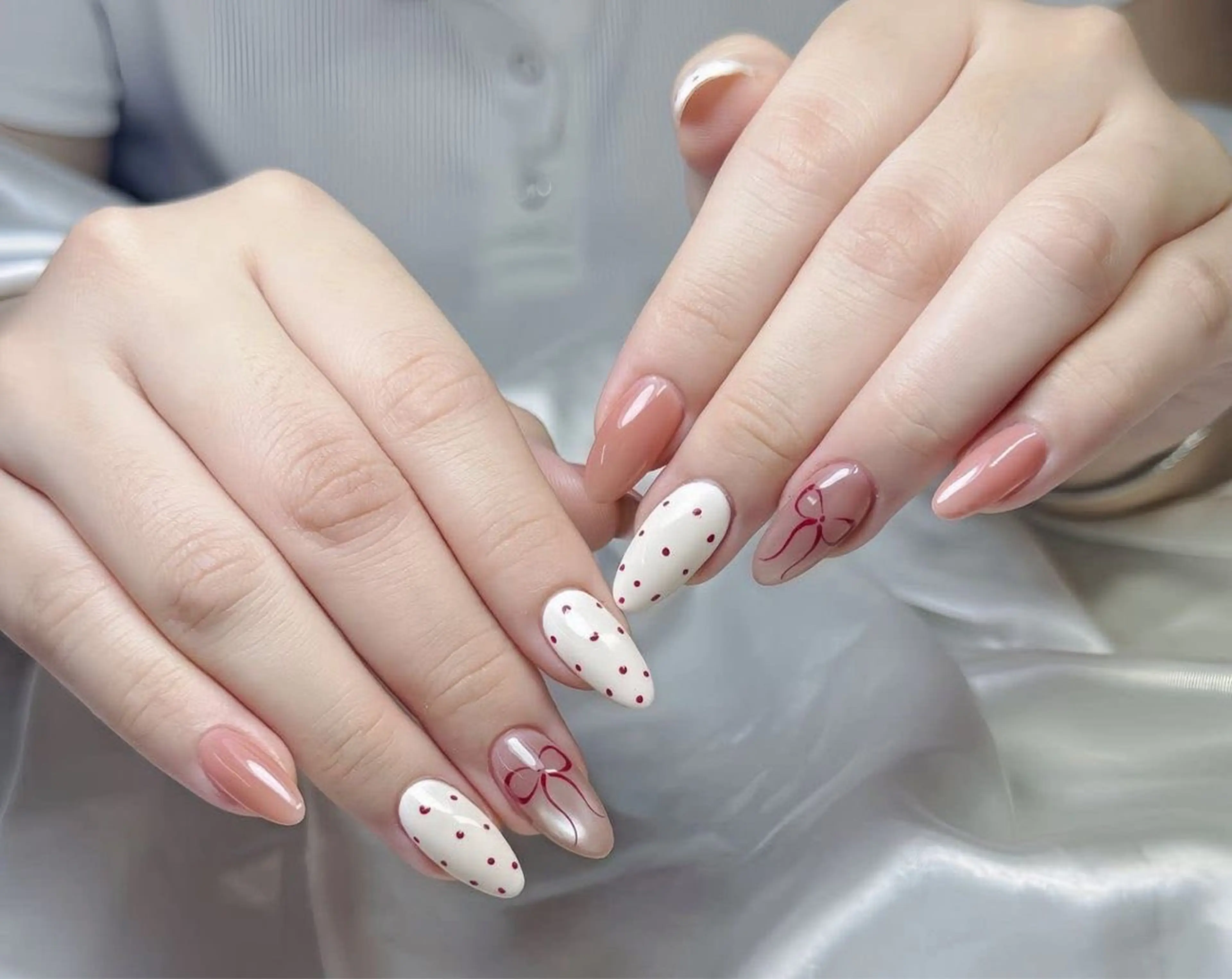 ネイル アートネイル 長さ出し ジェルネイル マグネットネイル ニュアンスネイル ハンドネイル Cloudy Chan Nailのネイルデザイン