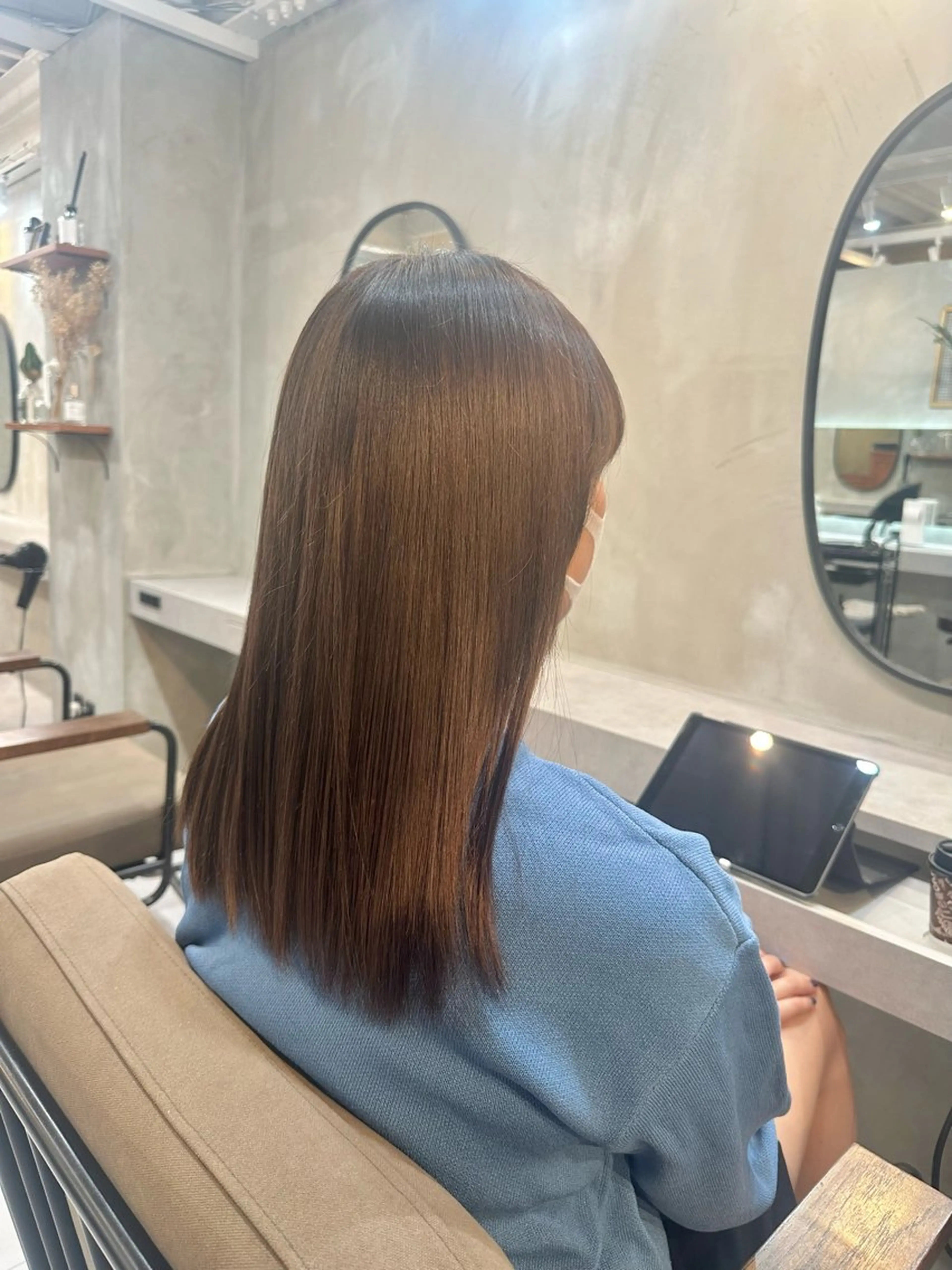 セミロング MOMO💞🦩 カラーモデル💞🦩のヘアスタイル