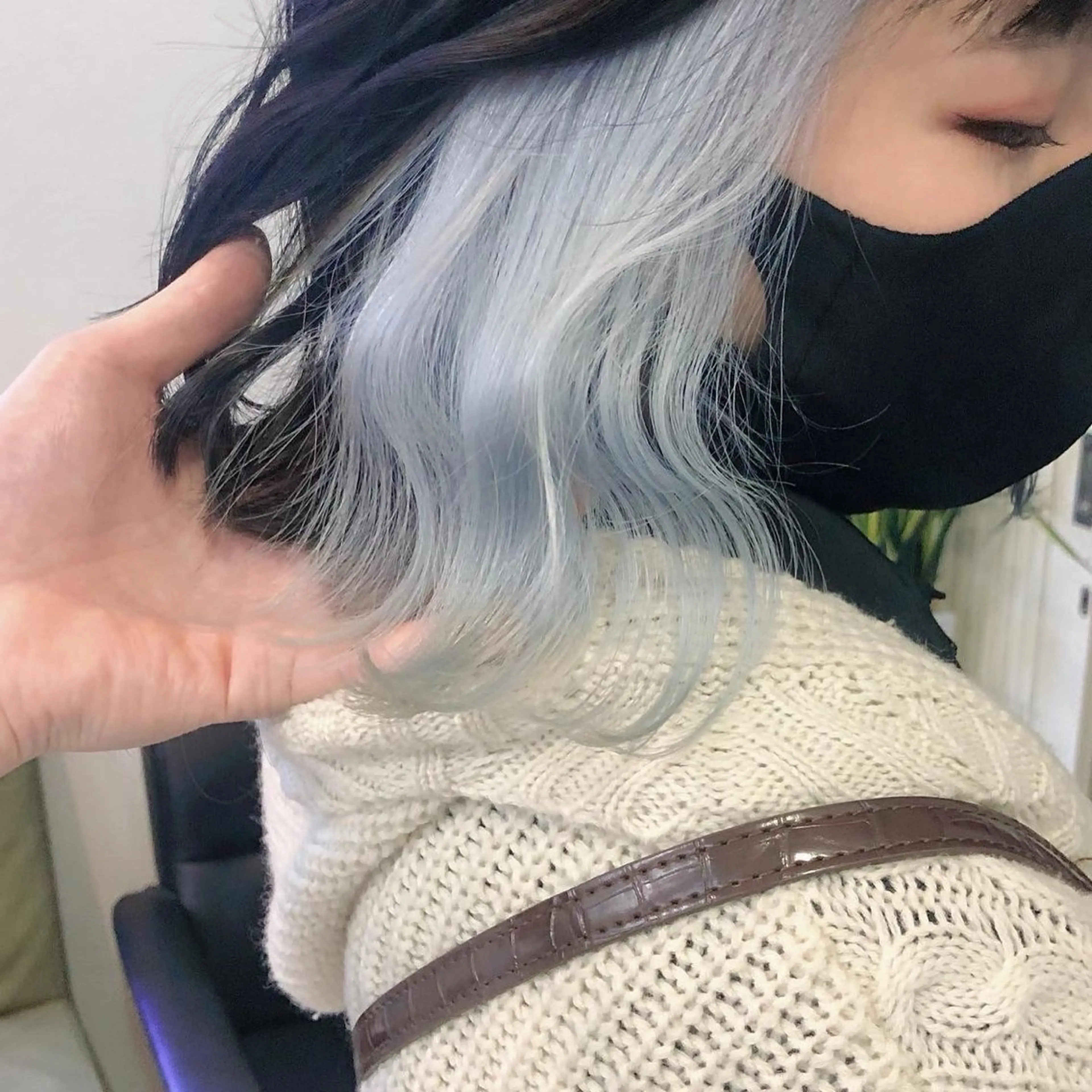 ミディアム カラー ヘアカラー Gisel エリナのヘアスタイル