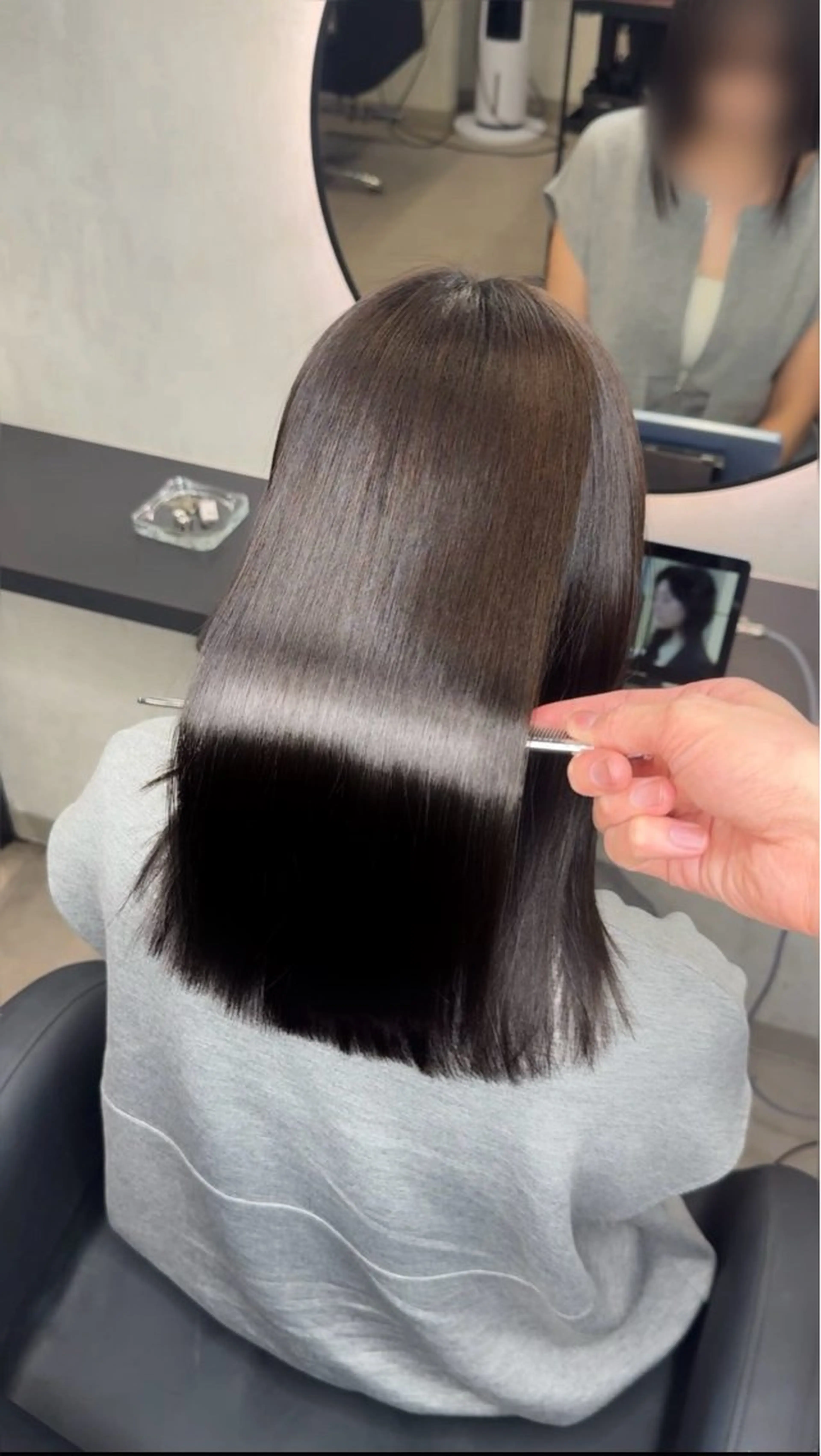 ロング ヘアアレンジ カット 縮毛矯正 トリートメント 新宿 /髪質改善/ 縮毛矯正/ヒュウガのヘアスタイル