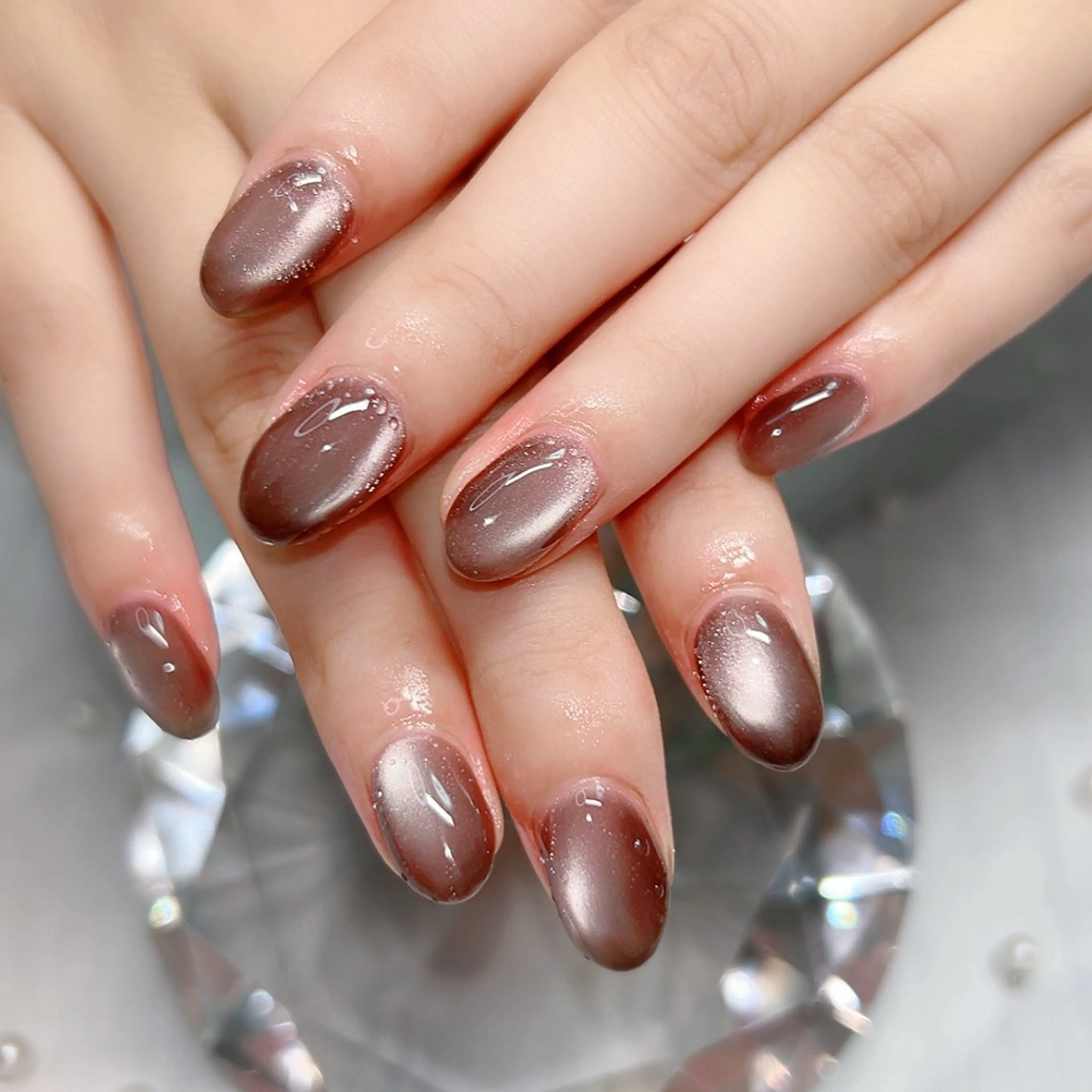 ネイル フレンチネイル ラメ(グリッター) オフィスネイル ワンカラーネイル シンプルネイル ハンドネイル Cute Tips nailのネイルデザイン
