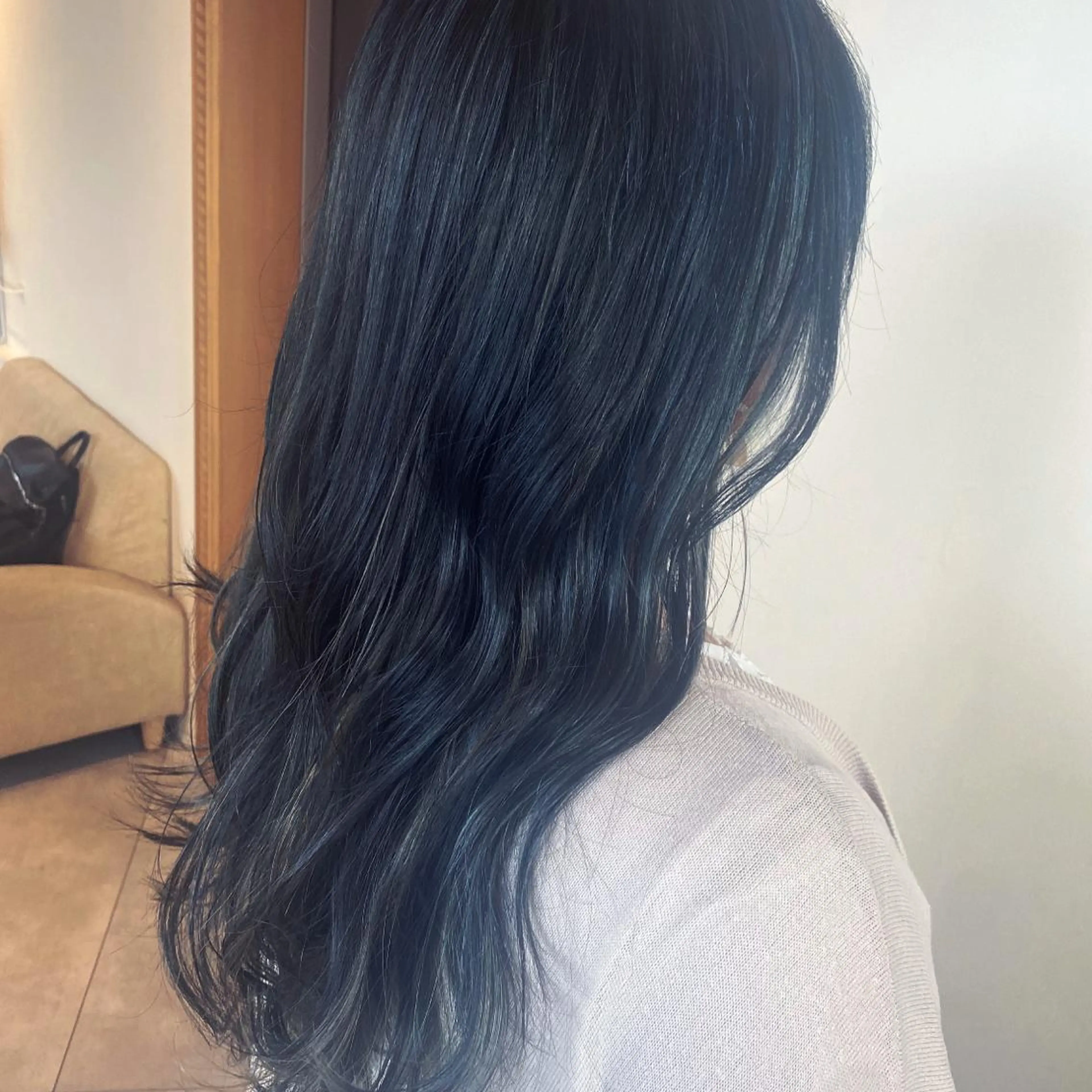 ロング カラー カット ヘアカラー トリートメント 南上 野々佳のヘアスタイル