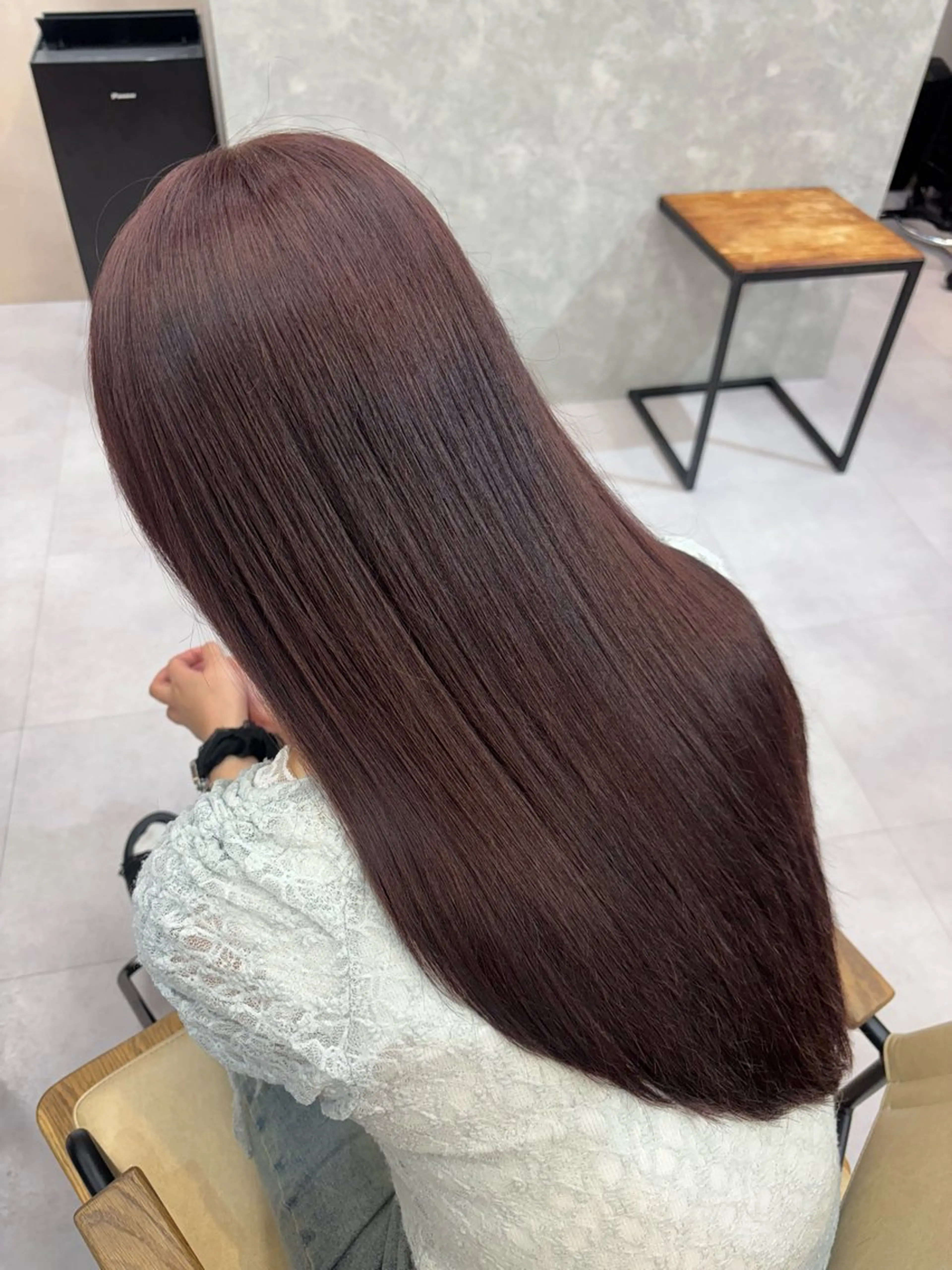 ロング カラー 縮毛矯正 トリートメント るな🎀 銀座暖色カラー🌈♡のヘアスタイル