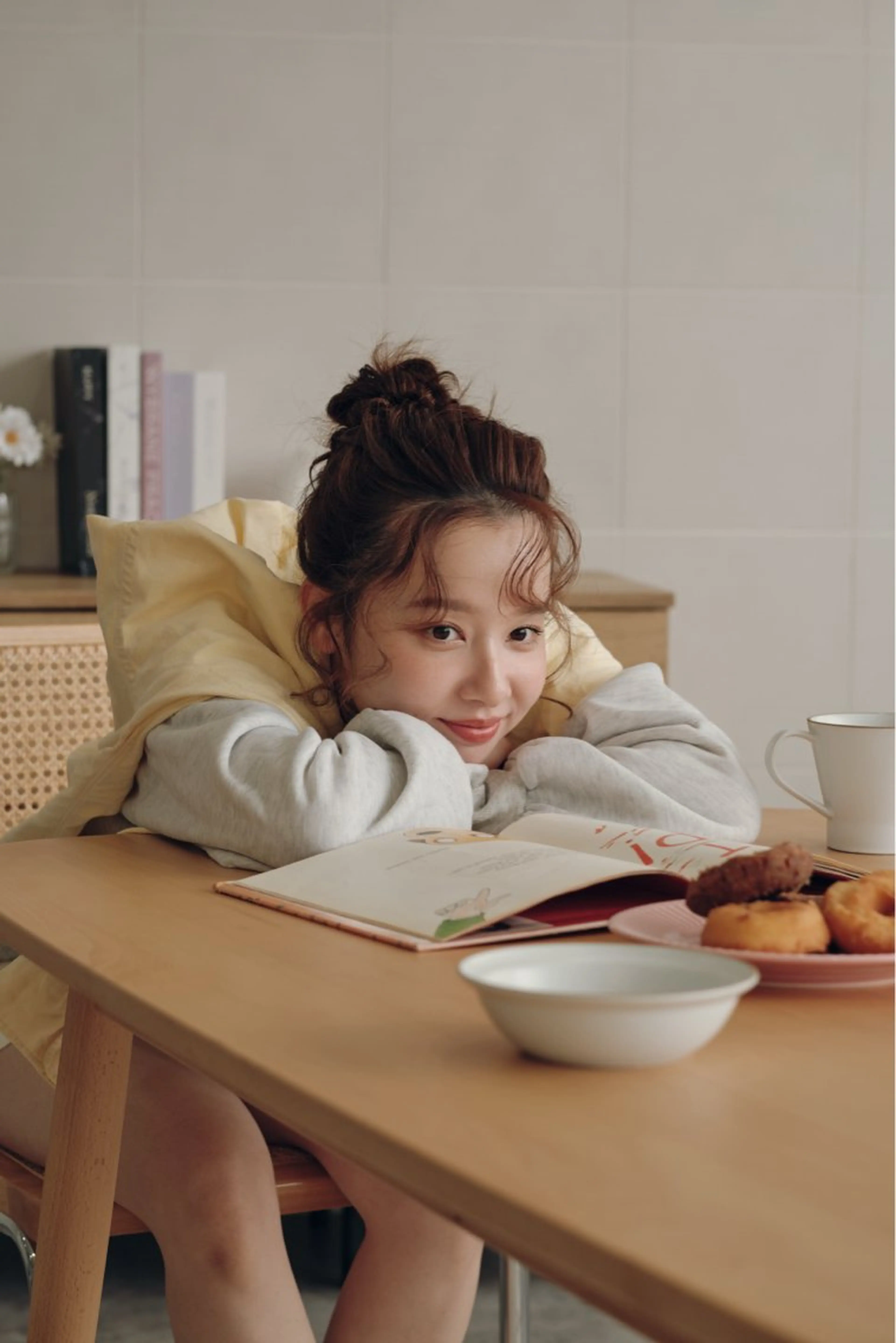 ミディアム カラー カット ヘアカラー トリートメント ENIF ツキのヘアスタイル