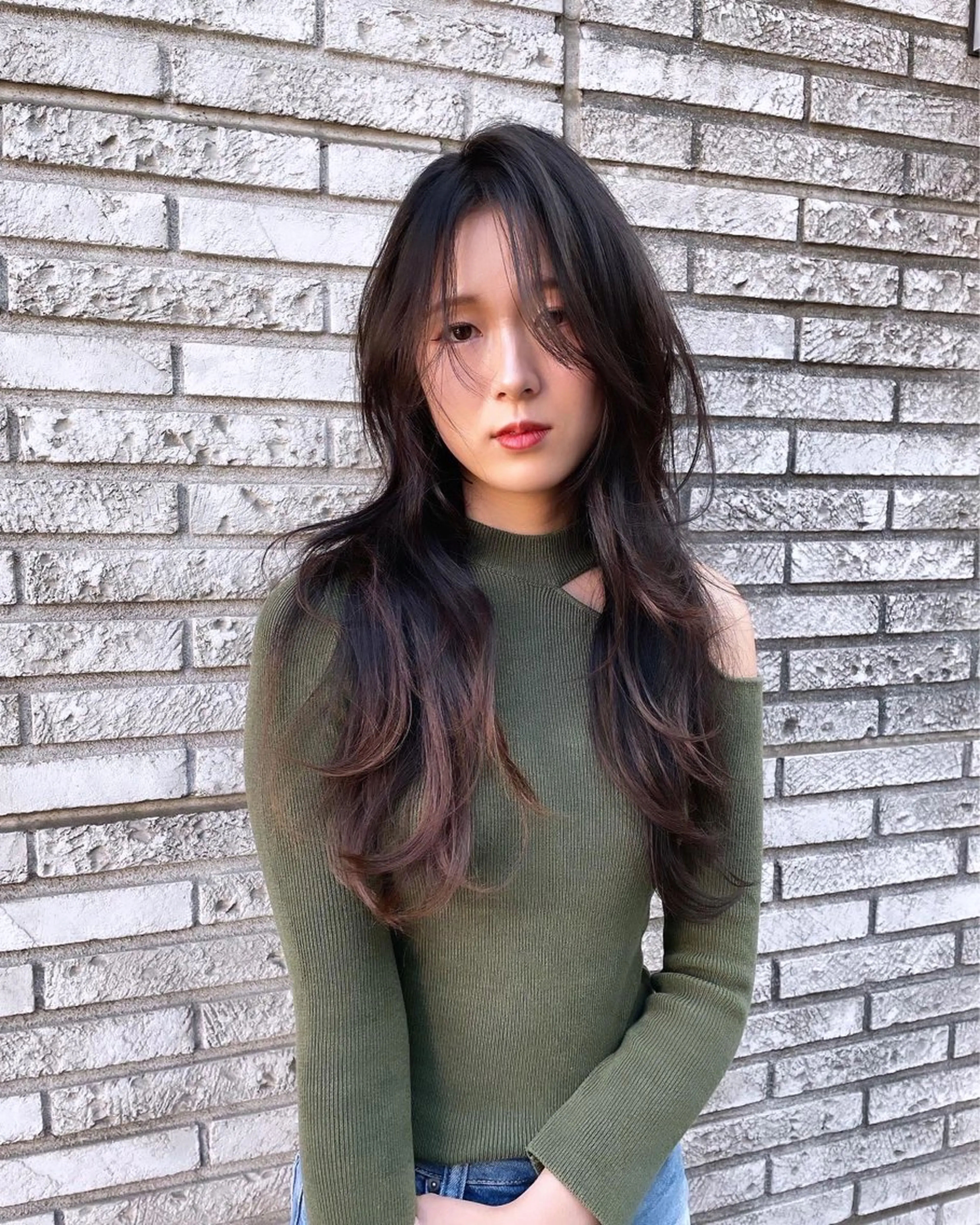 ロング ミディアムレイヤー/ ロングレイヤー堀匠吾のヘアスタイル