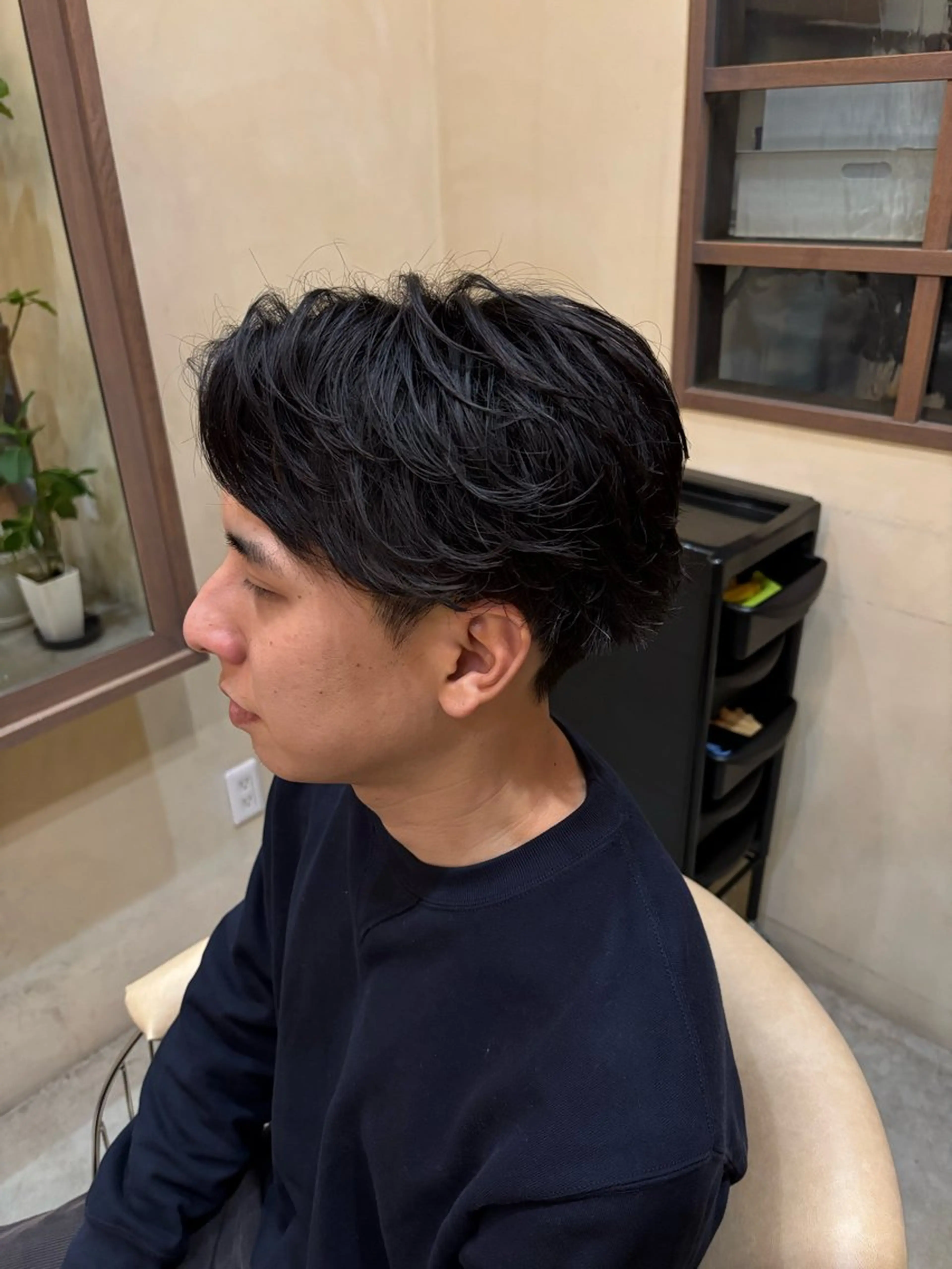 ショート メンズ カット パーマ 鹿児島 TSUBASAのヘアスタイル