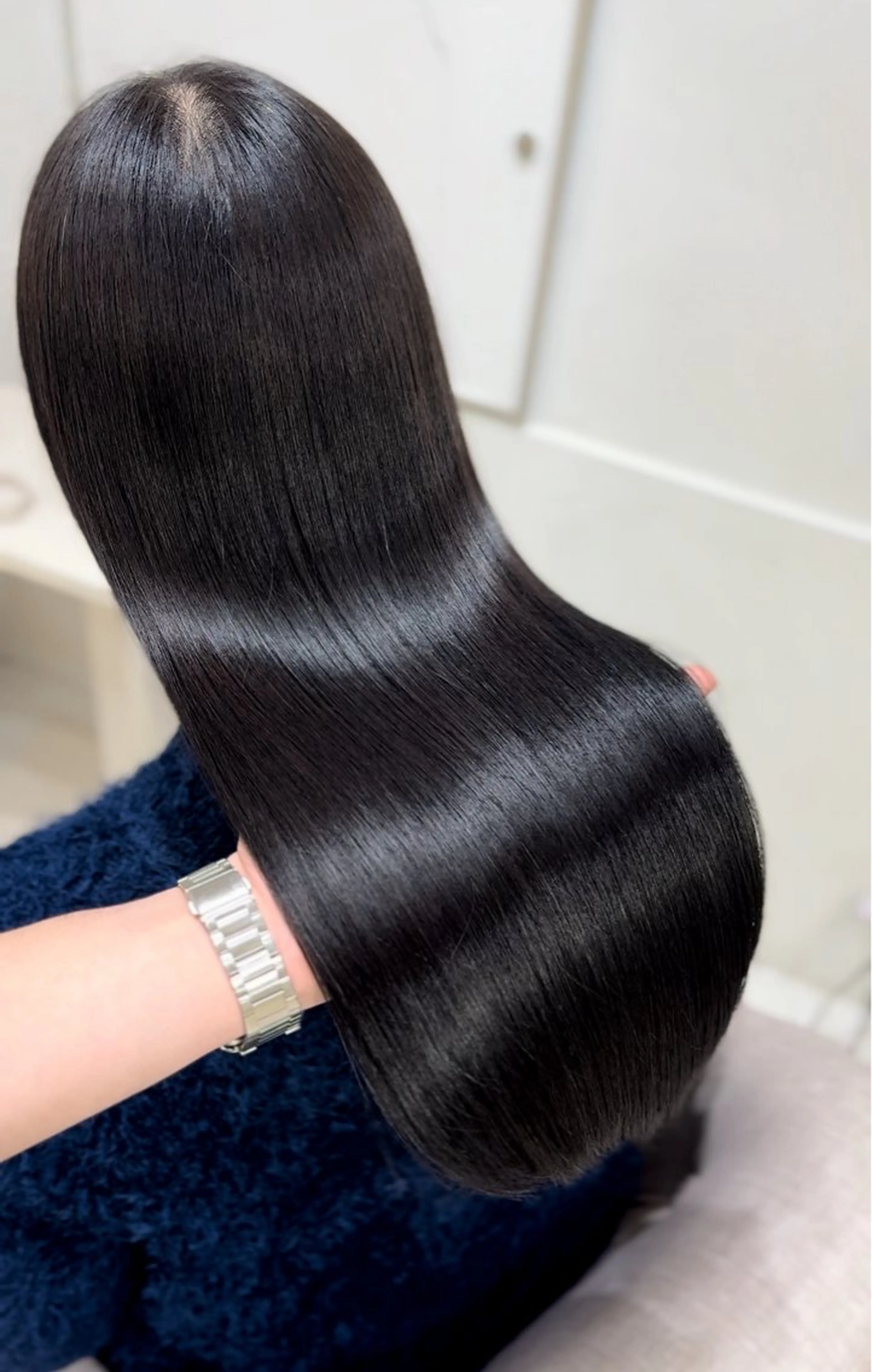 ロング ケアカラー 髪質改善 縮毛矯正 トリートメント 酸性ストレート カット ヘアカラー 縮毛矯正 トリートメント 髪質改善×縮毛矯正 Core梅田　片山のヘアスタイル
