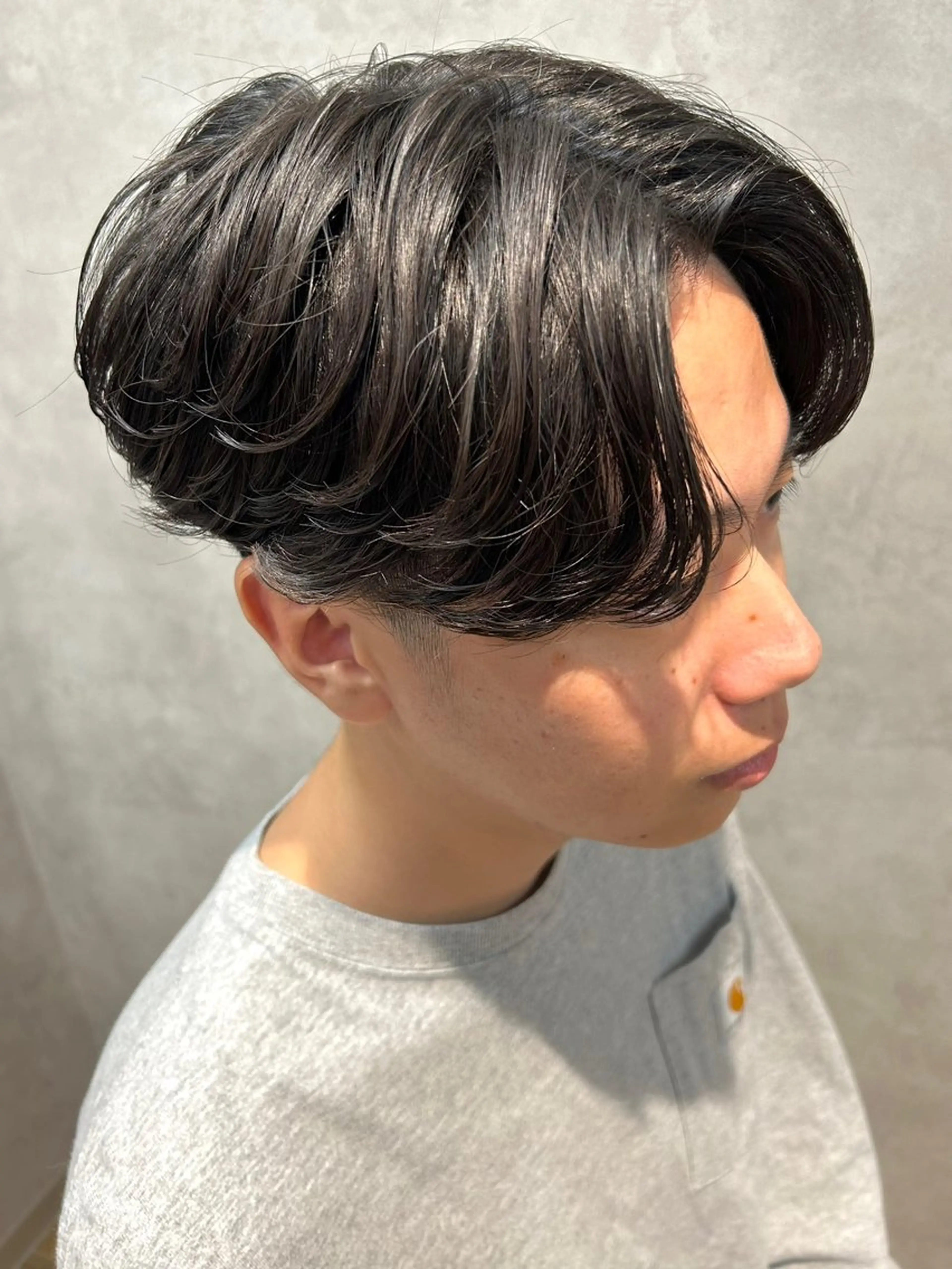 ミディアム メンズ センターパート カット 🔥メンズ特化🔥 塩拓巳のヘアスタイル