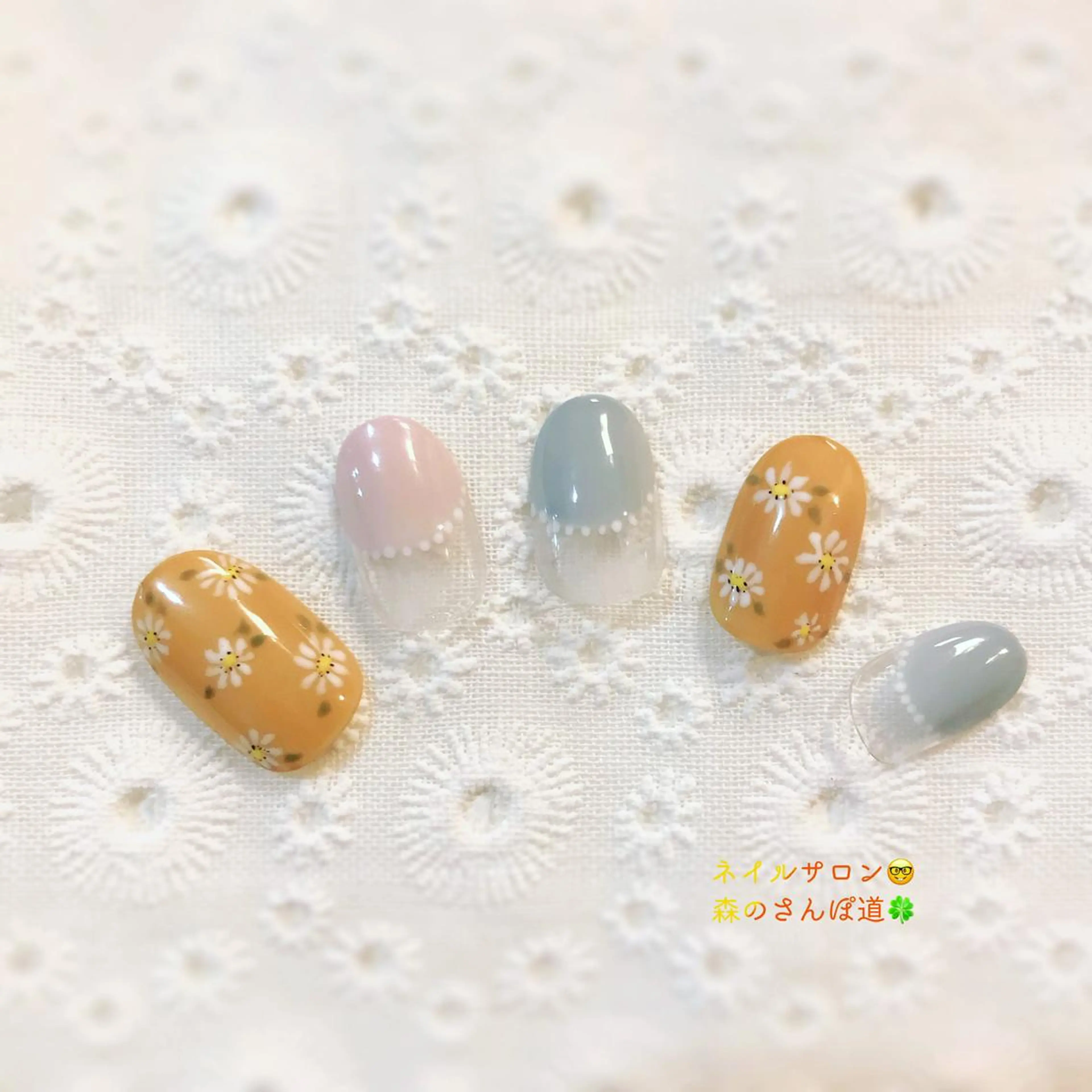 ネイル 森のさんぽ道所属・ショートネイル 森のさんぽ道のネイルデザイン