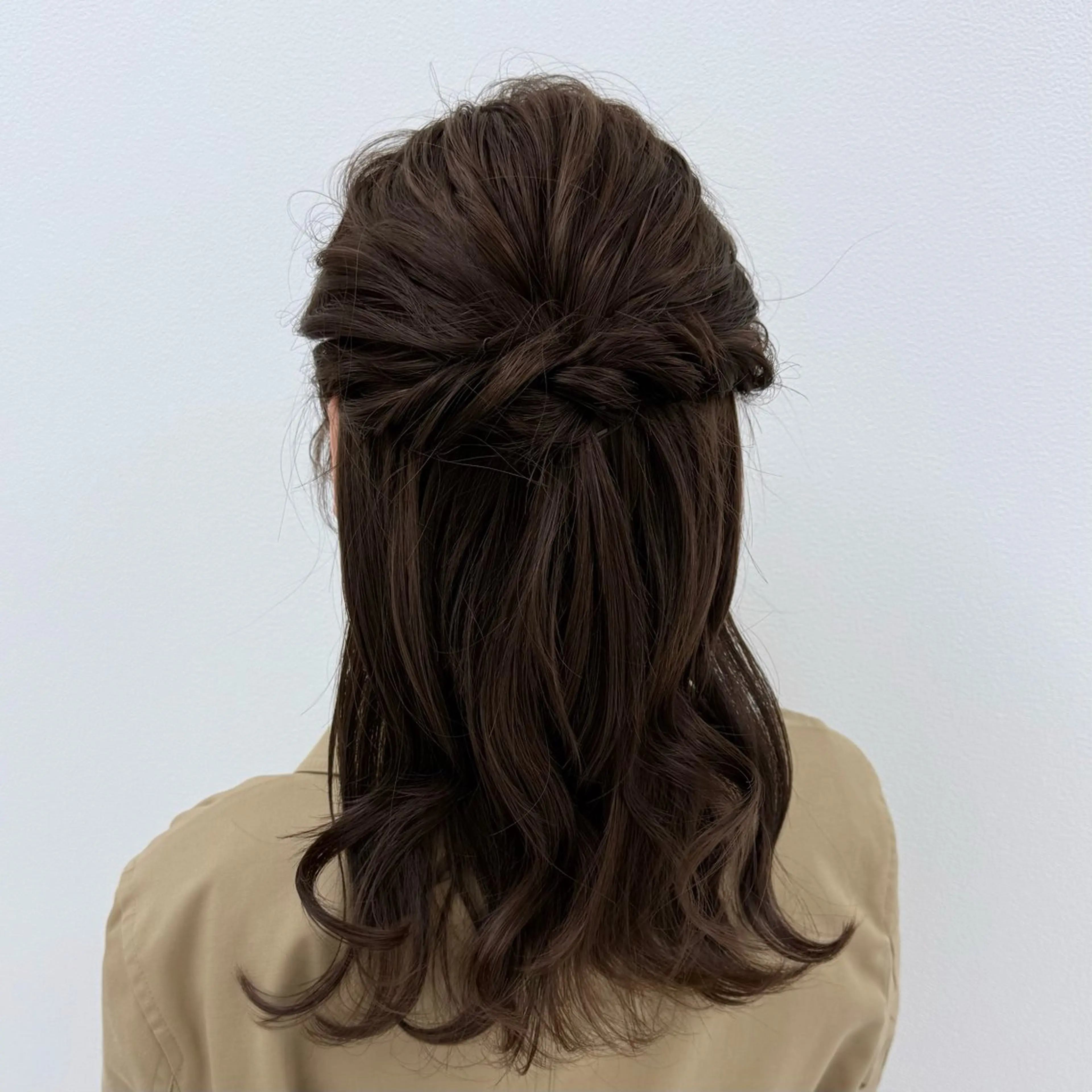 ミディアム ヘアアレンジ ハーフアップ サロンエイミー伏見店所属・伴 麻彩のその他イメージ