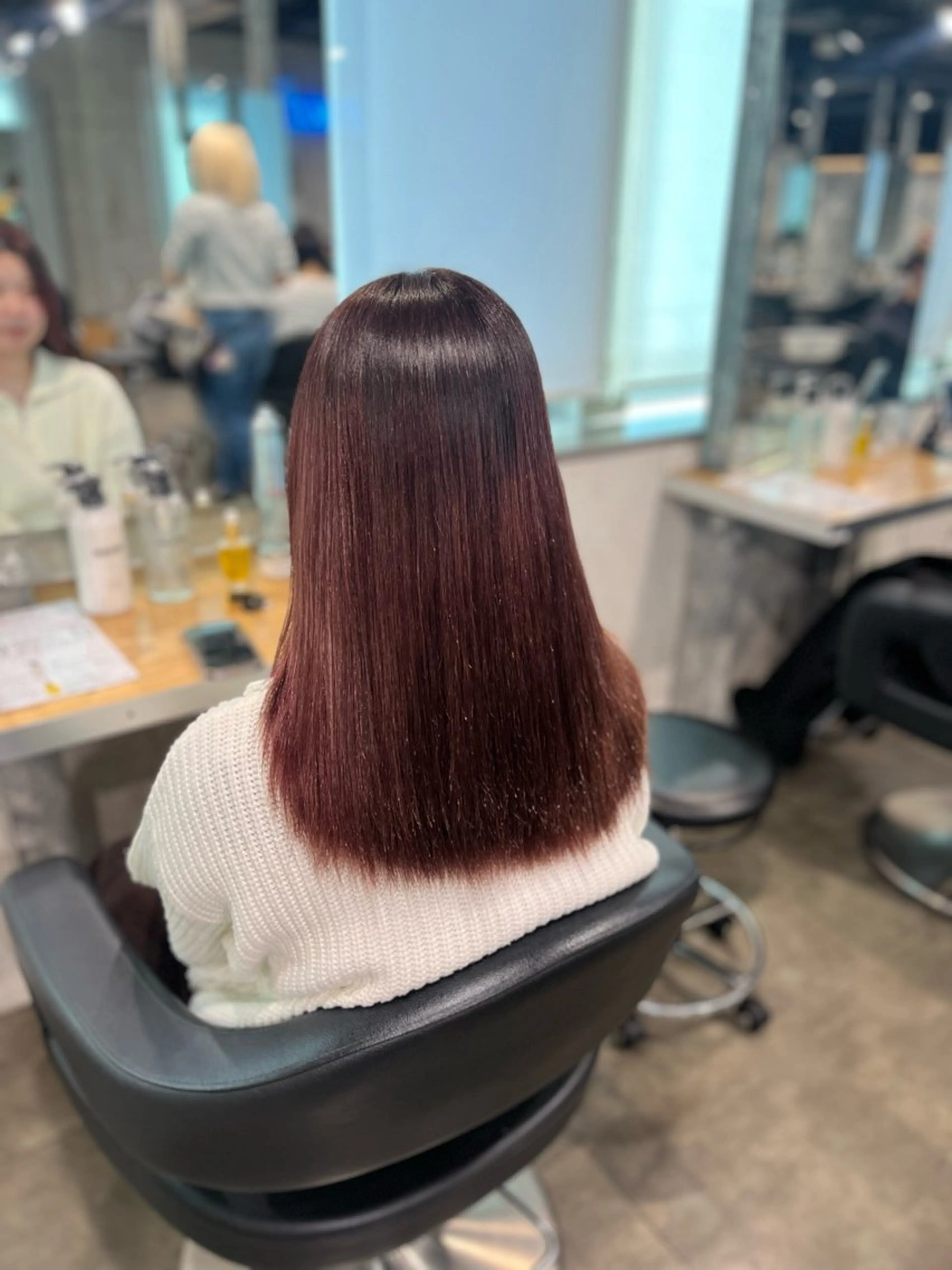 カラー ヘアカラー トリートメント ヘッドスパ ヘアセット ガーリーヘア💌トレ ンド暖色💌Yuuのヘアスタイル