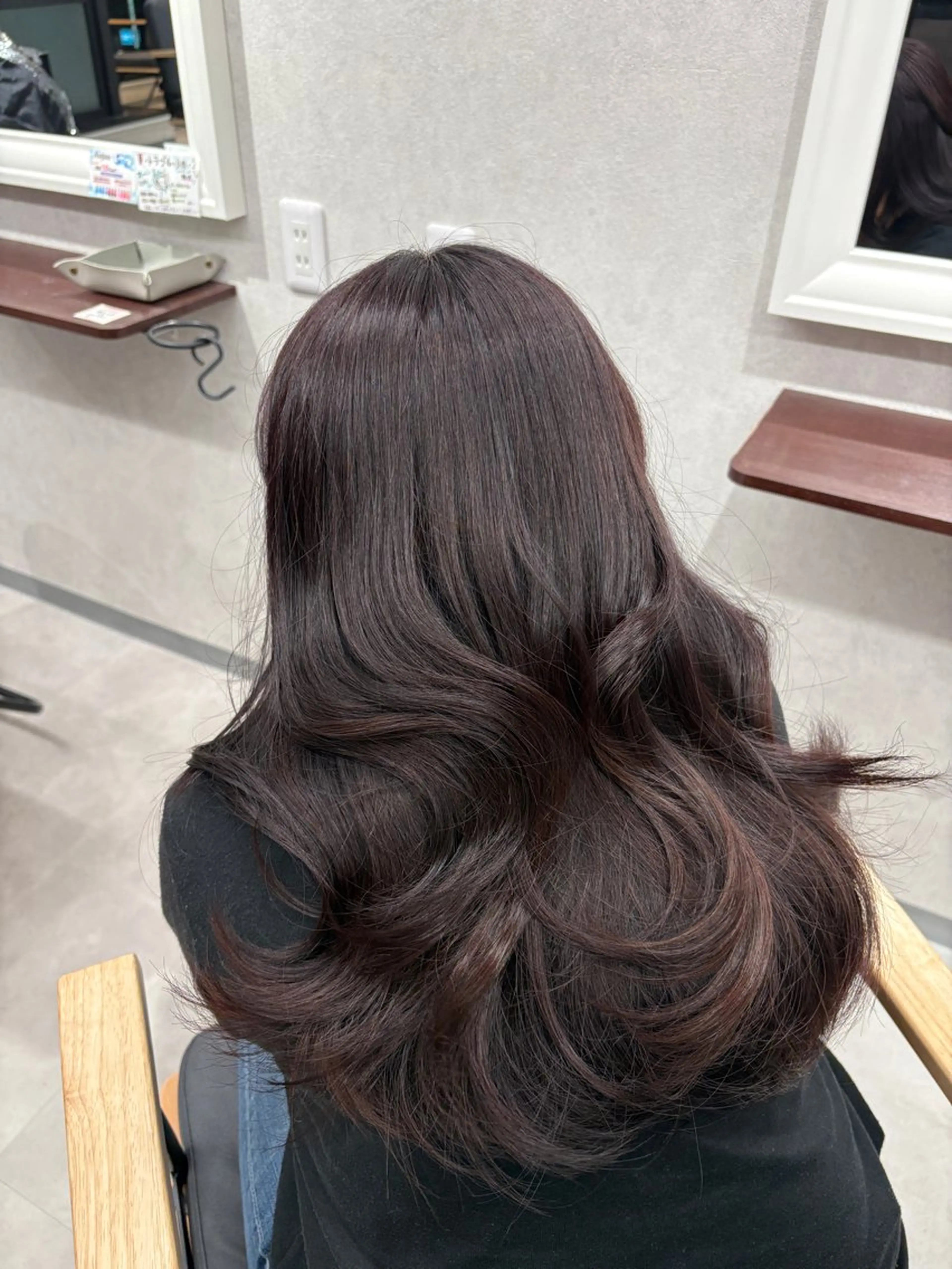 セミロング カラー ヘアカラー 透明感カラー ／kana‎🤍のヘアスタイル
